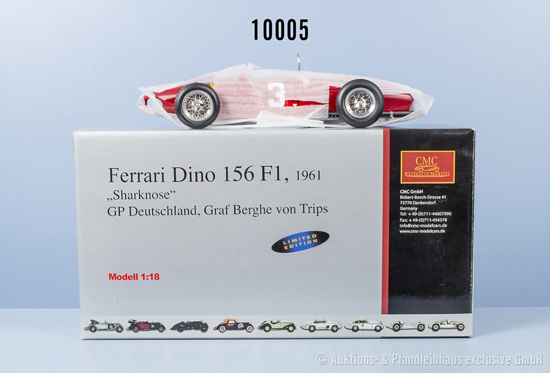 CMC M-069 Ferrari Dino 156 F1 1961 "Sharknose" GP Deutschland Graf Berghe von Trips, ...