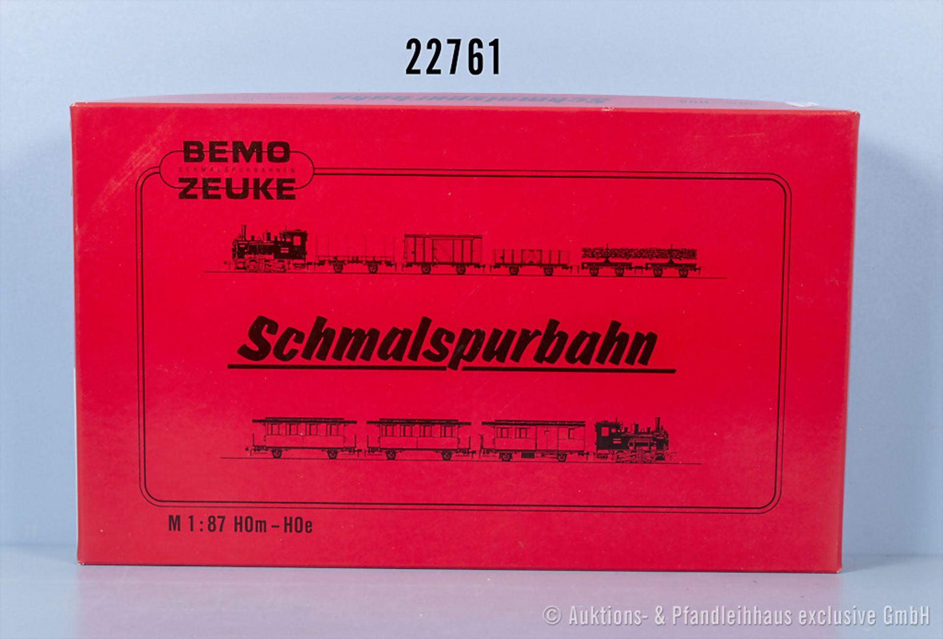 Bemo H0m 7221830 Güterzugset der Spreewaldbahn, dabei Tenderlok der DR, BN 99 5704, 1 ...