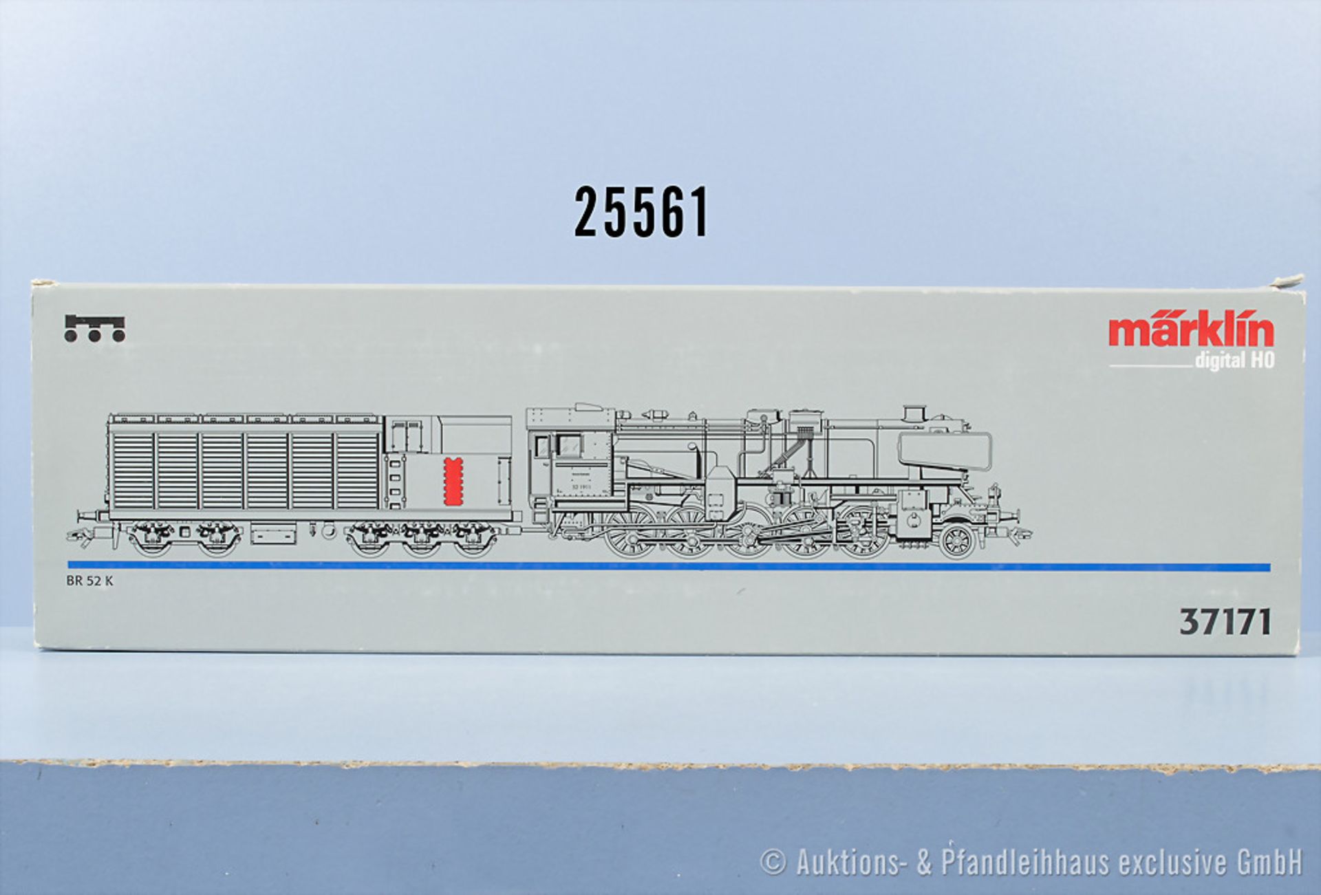 Märklin digital H0 37171 Schlepptenderlok der DB, BN 52 1911, Z 1, in ...