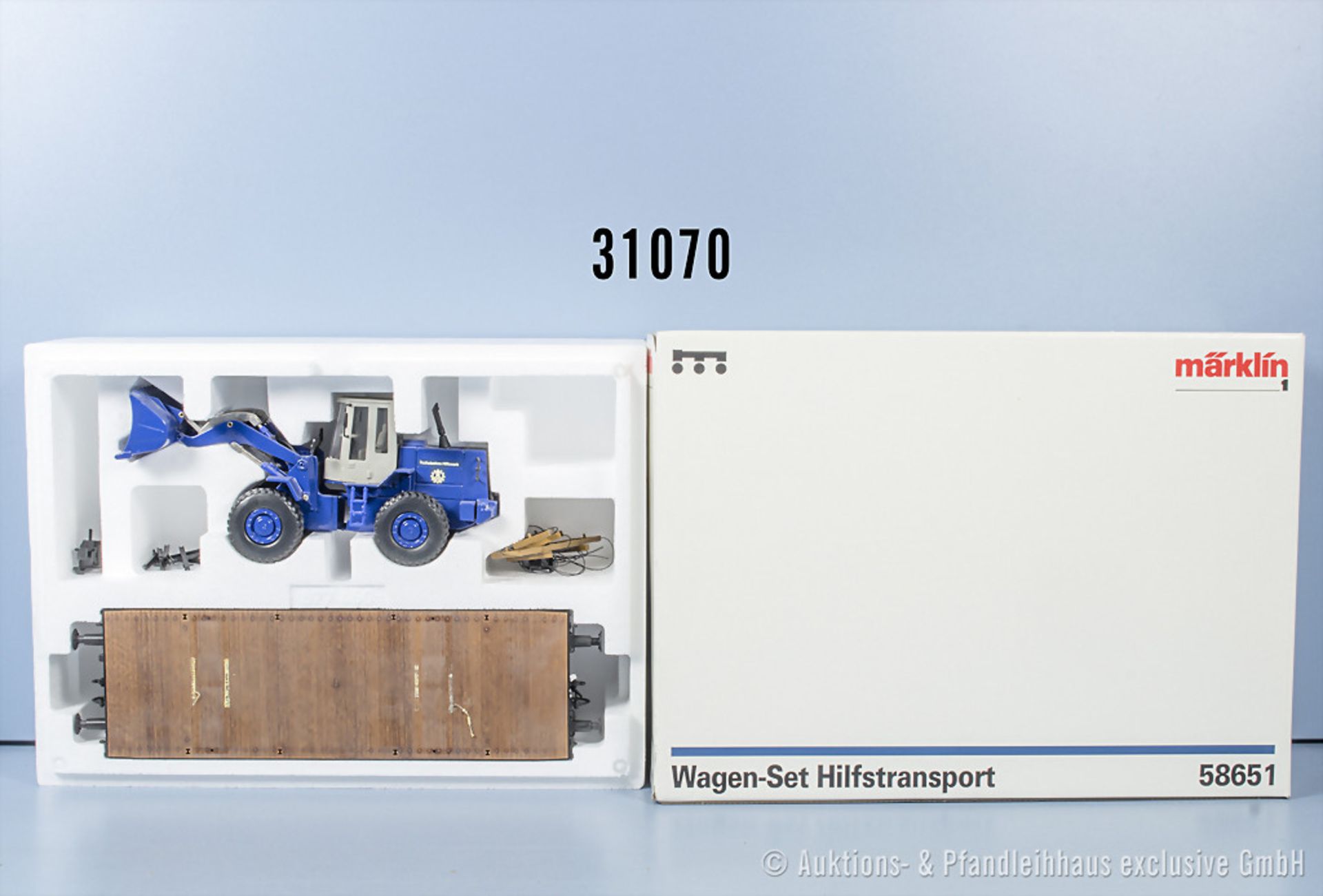 Märklin Profi 1 58651 Wagenset Hilfstransport I, Z 1, in OVP, mit Klebespuren von der ...