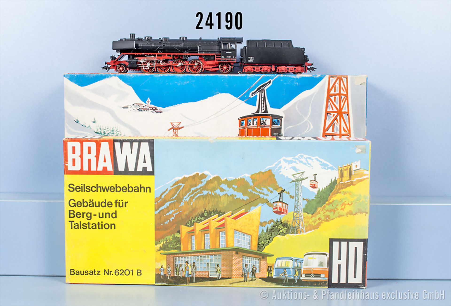 H0 Zubehör, dabei Brawa 6200 Seil-Schwebebahn, 6201B Kunststoff-Bausatz für Berg-und ...