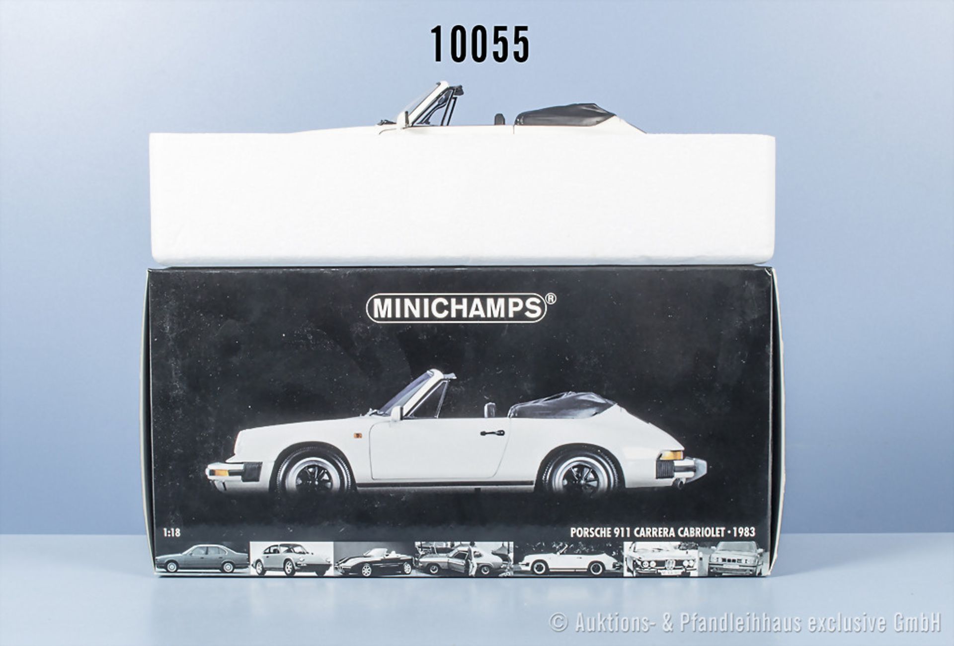 Minichamps Porsche 911 Carrera Cabriolet 1983, Metall, 1:18, Z 0, ...