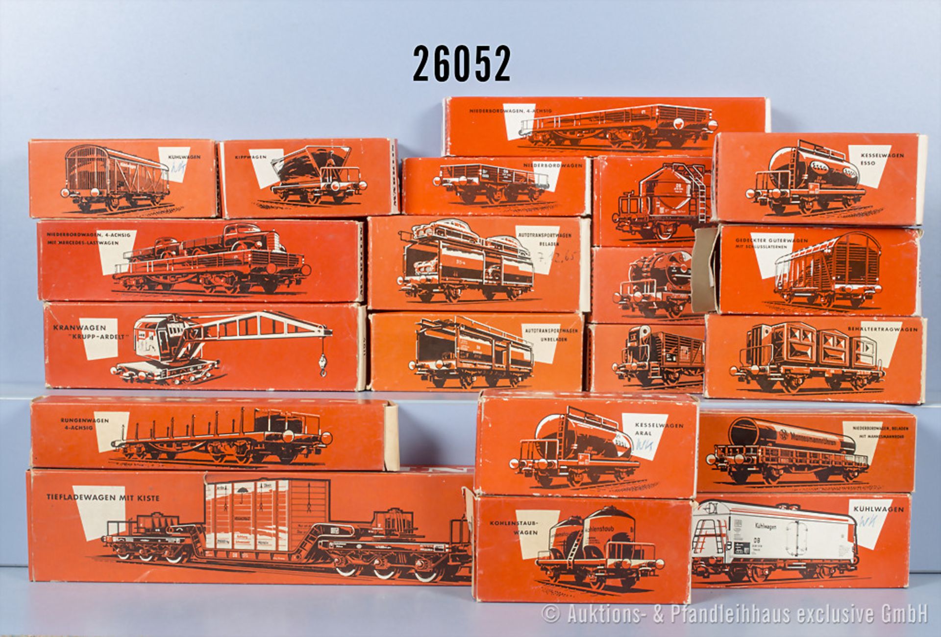 20 Märklin H0 Güterwagen, dabei 315/4, 4500, 4501, 4503, 4506, 4508, 4511, 4513, 4514, ...