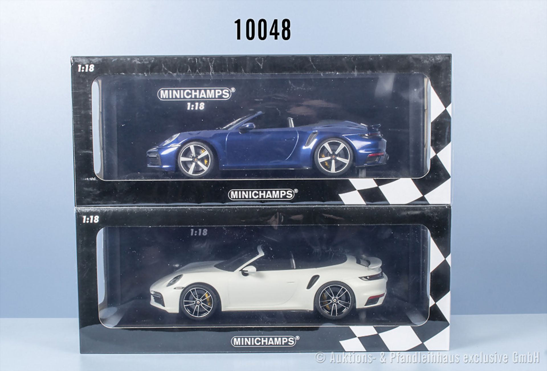 2 Minichamps Porsche 911 Turbo S Cabriolet - 2020, Metall, 1:18, Z 0, ...