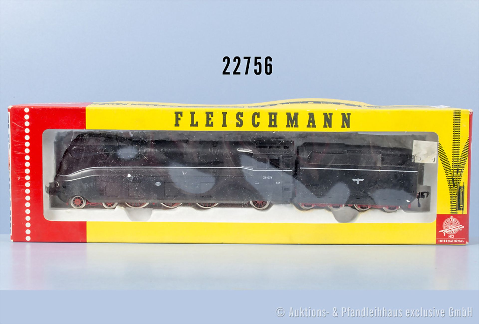 Fleischmann H0 4362 Stromlinien-Schlepptenderlok der DRG, BN 03 1074, Z 1, in ...