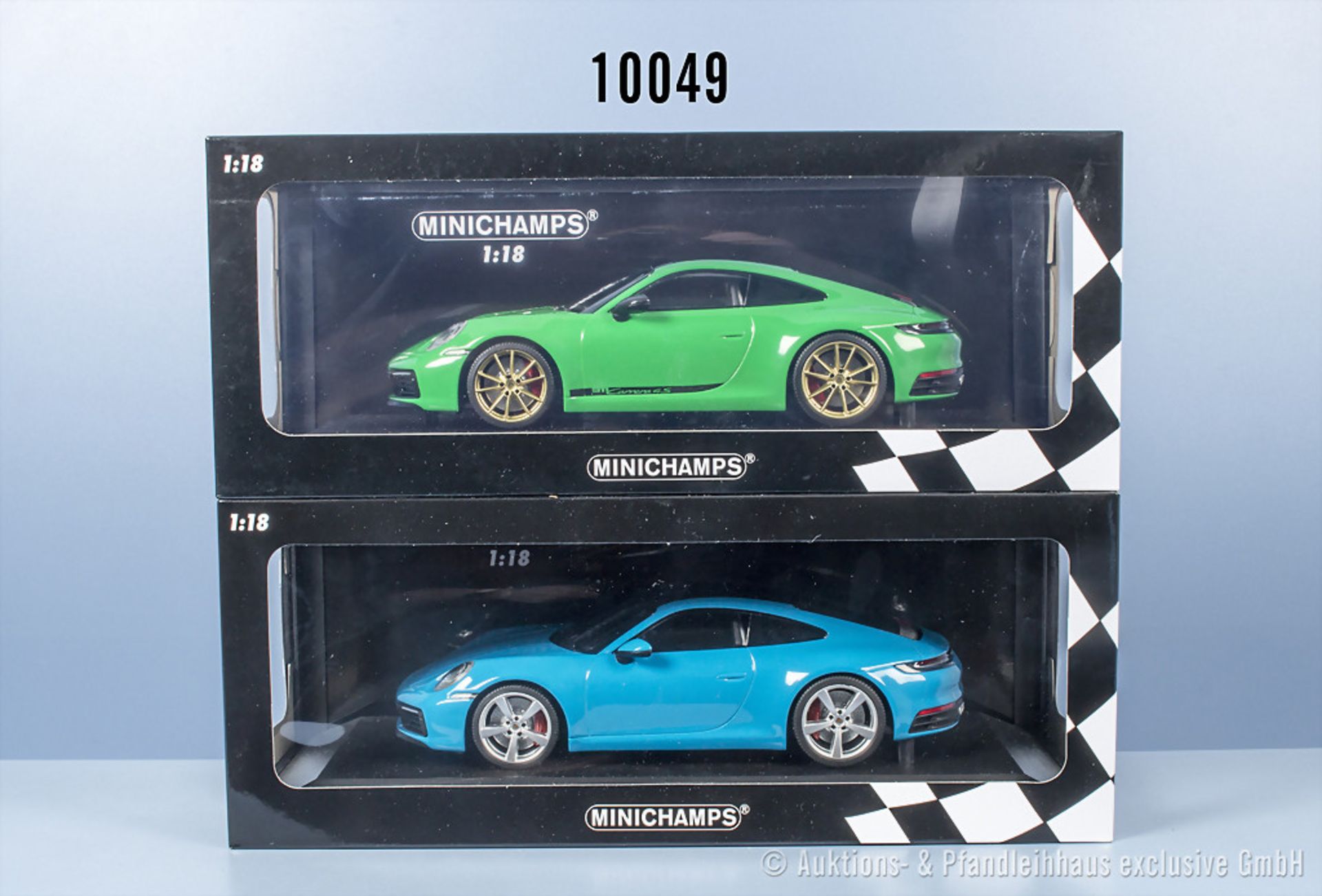 2 Minichamps Porsche 911 Carrera 4S - 2019, Metall, 1:18, Z 0, ...