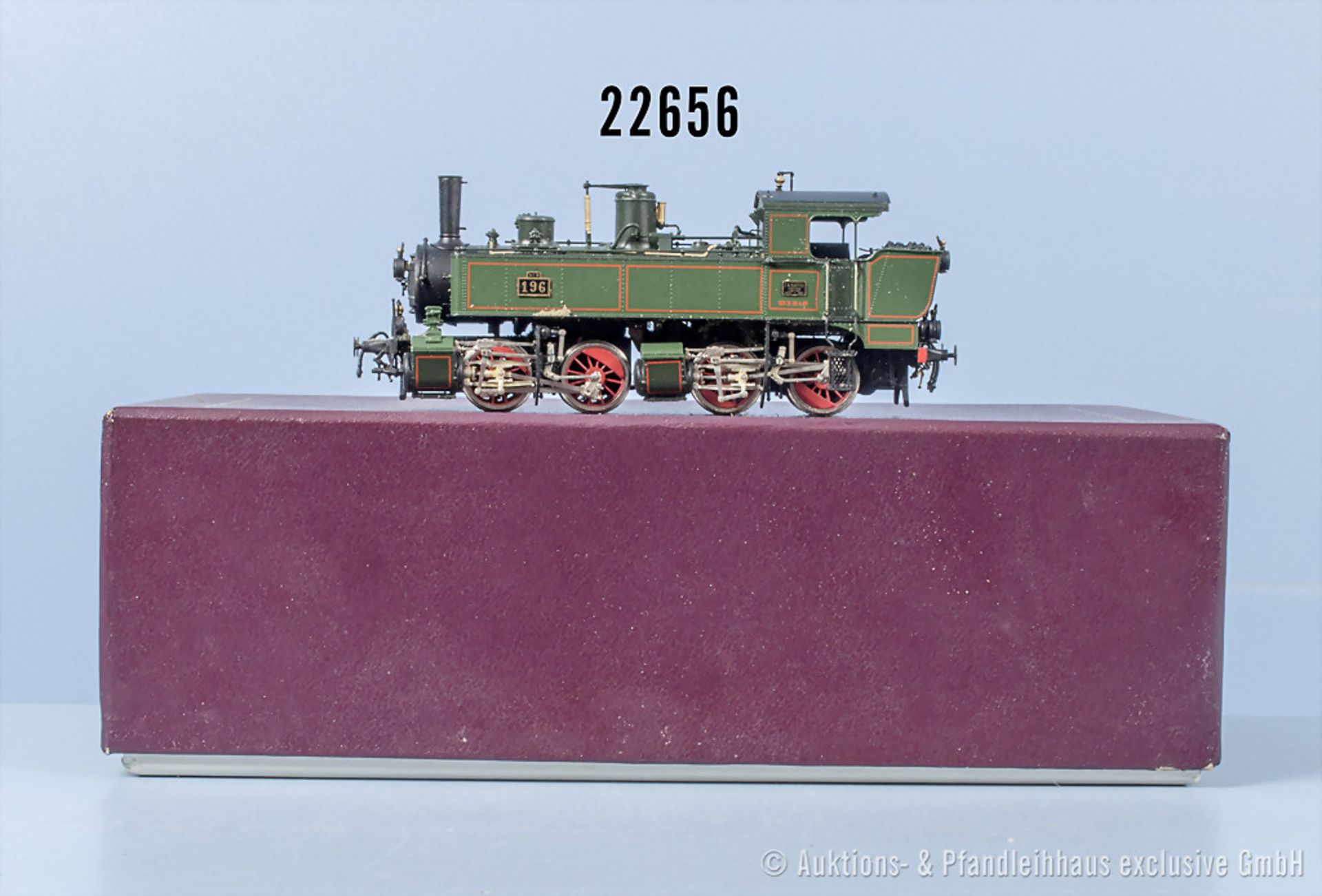 Fulgurex H0 2044 Tenderlok der SCB, BN 196, Messing-Kleinserienmodell, limitierte ...