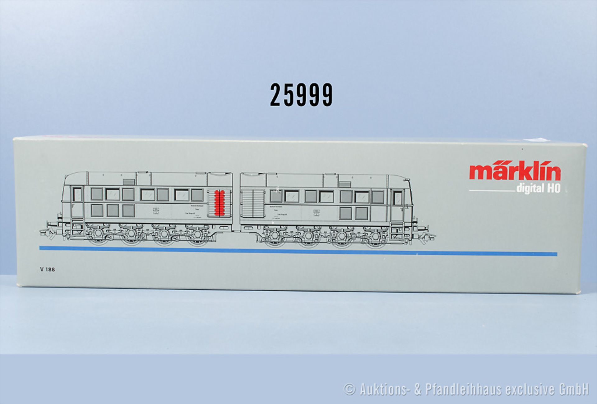 Märklin digital H0 Doppel-Diesellok, BR V 188 der DR, Z 1, in ...