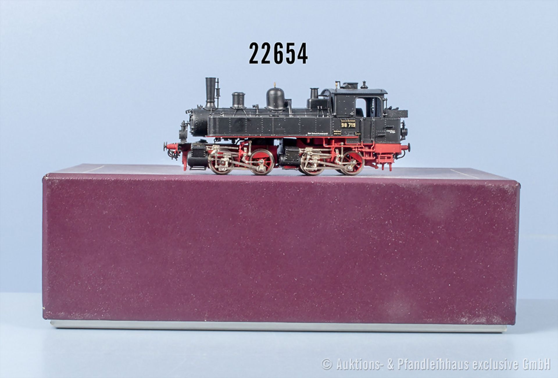 Fulgurex H0 2046/1 Tenderlok der DRG, BN 98 719 Messing-Kleinserienmodell, limitierte ...