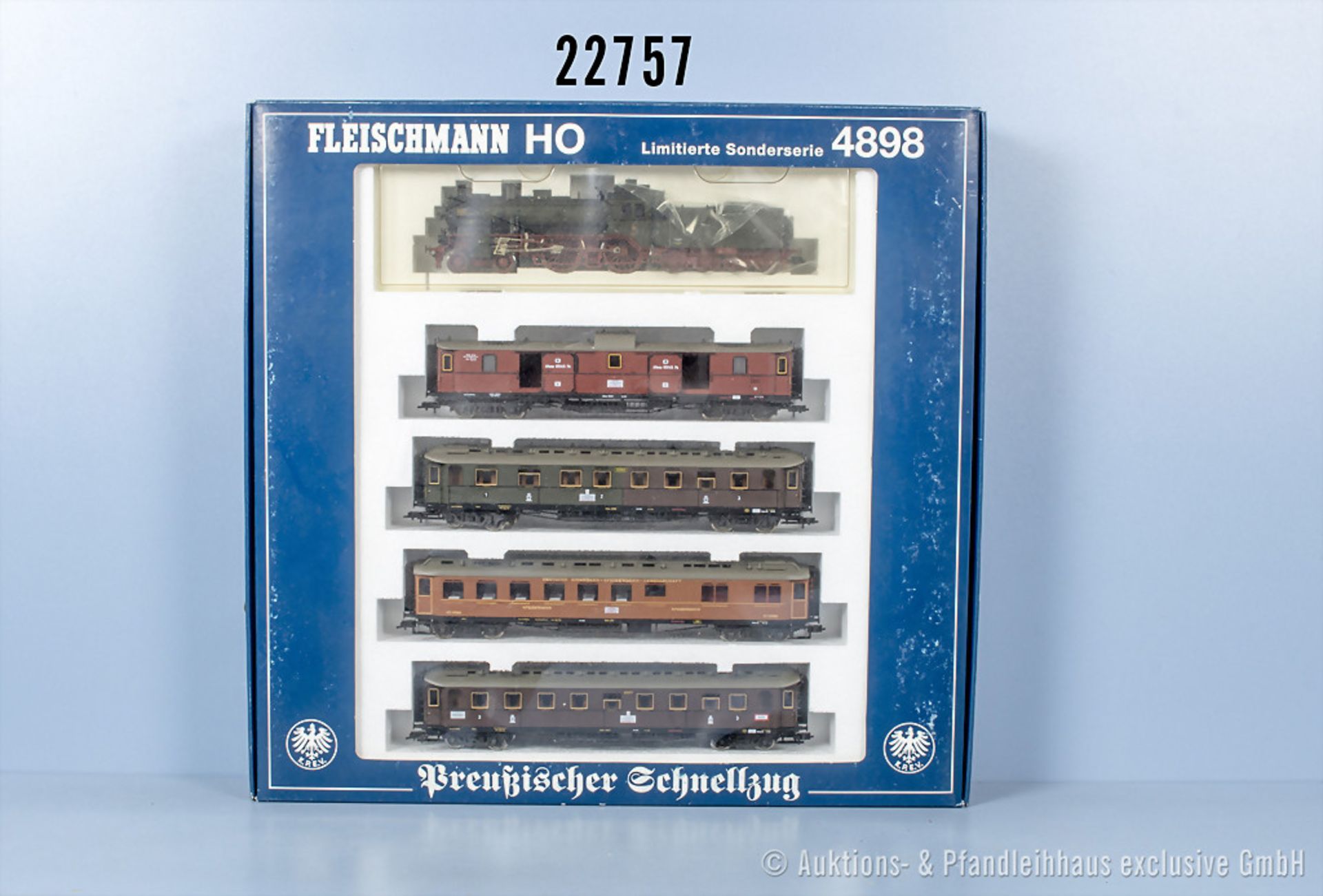 Fleischmann H0 4898 preußisches Schnellzugset, dabei Schlepptenderlok mit ...