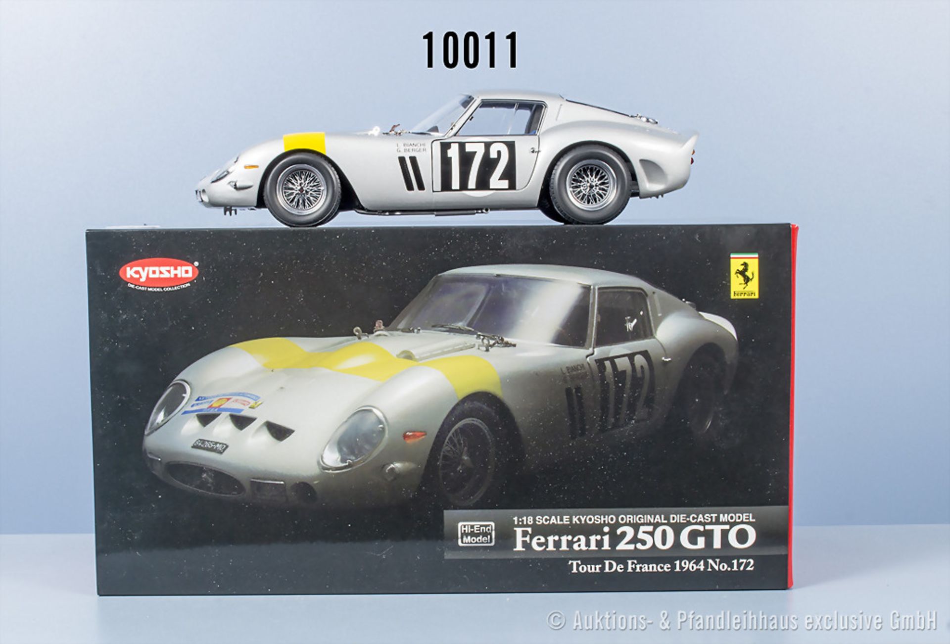 Kyosho 08434C Ferrari 250 GTO Tour de France 1964 No. 172, Metall, 1:18, Z 0, ...