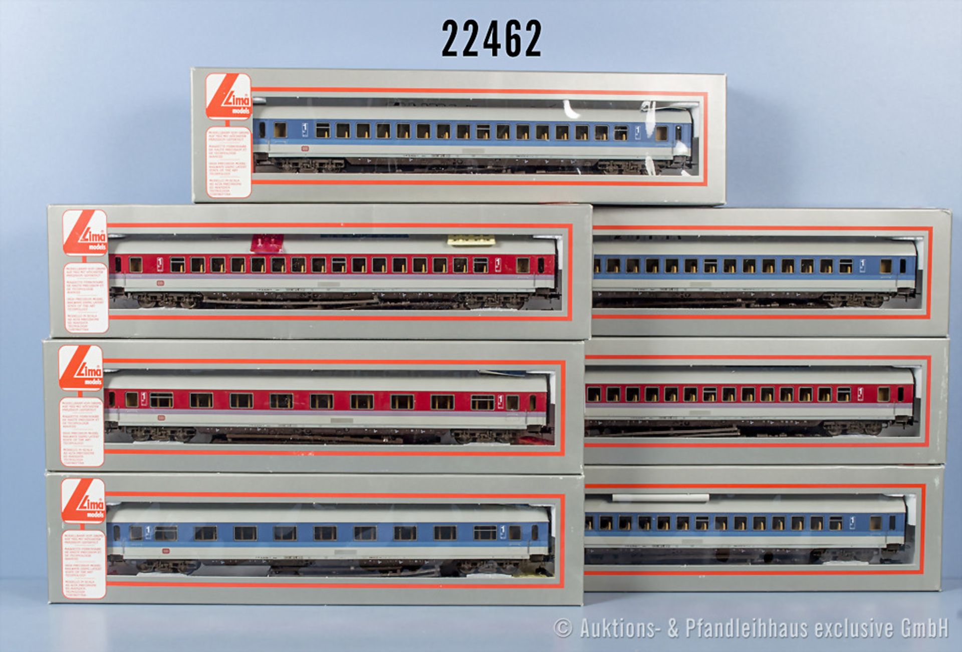 7 Lima H0 D-Zug Personenwagen, Z 0-1, in ...