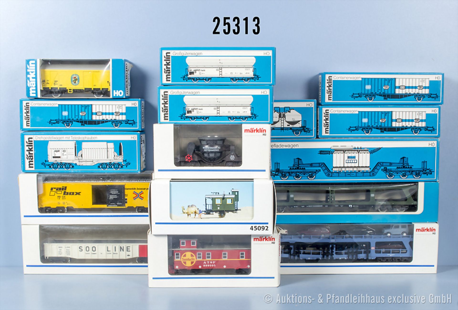 16 Märklin H0 Wagen, dabei 4084, 4233, 4414, 4479, 4617, 2 x 4624, 3 x 4664, 4693, 4759, ...