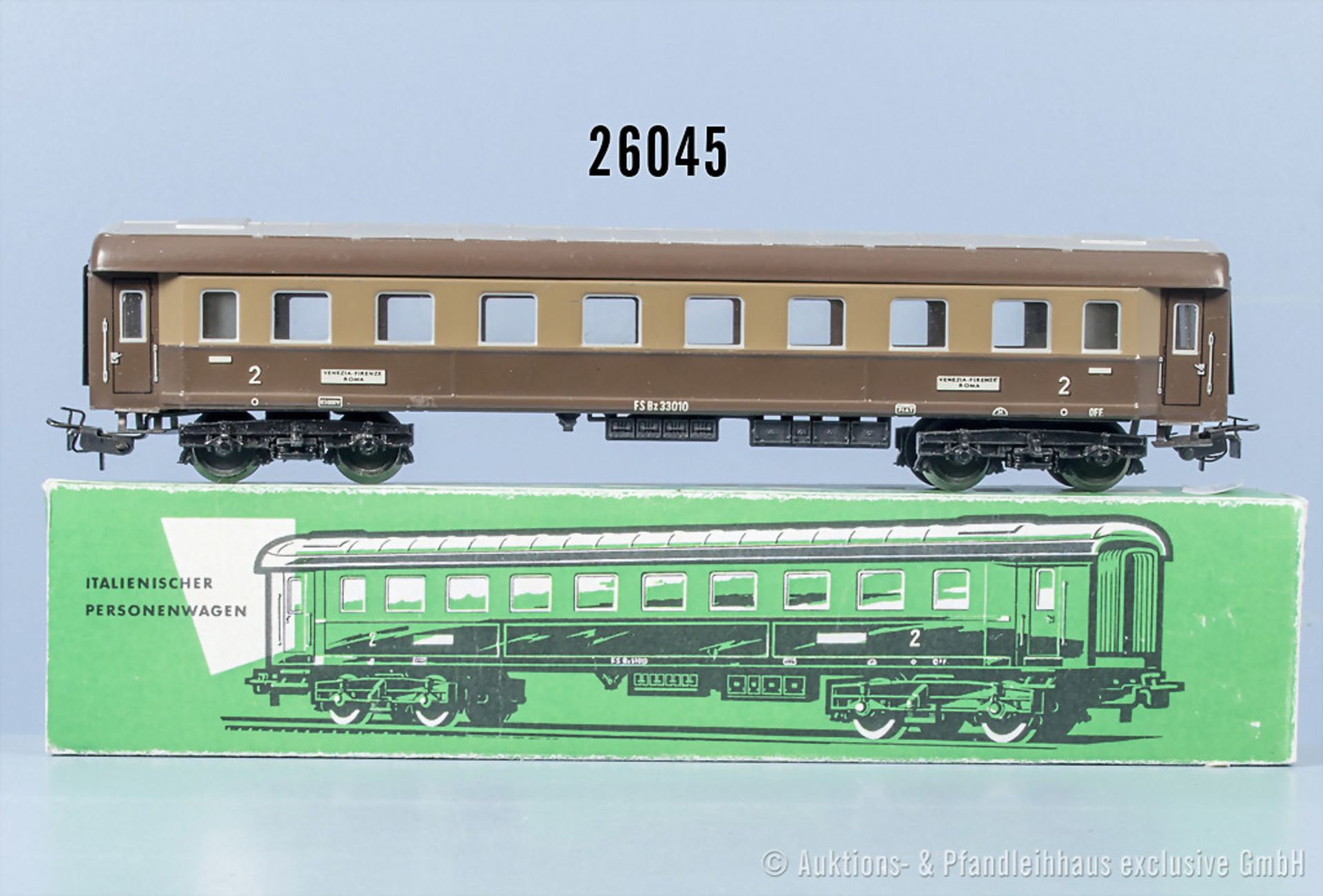 Märklin H0 4036 D-Zug Personenwagen der FS, Z 2, mit Lackfehlern vor allem am ...