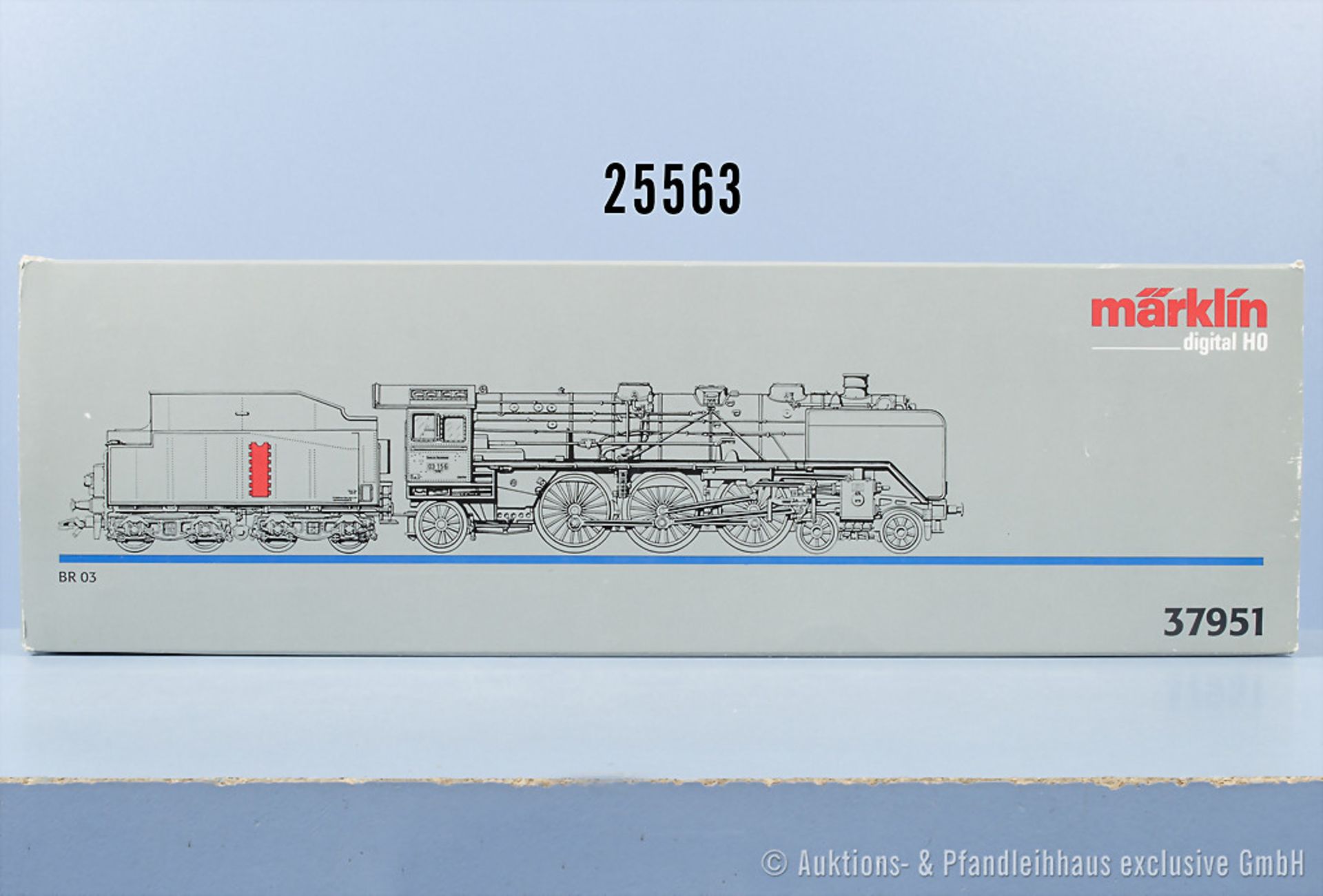 Märklin digital H0 37951 Schlepptenderlok der DRG, BN 03 156, Z 1, in ...