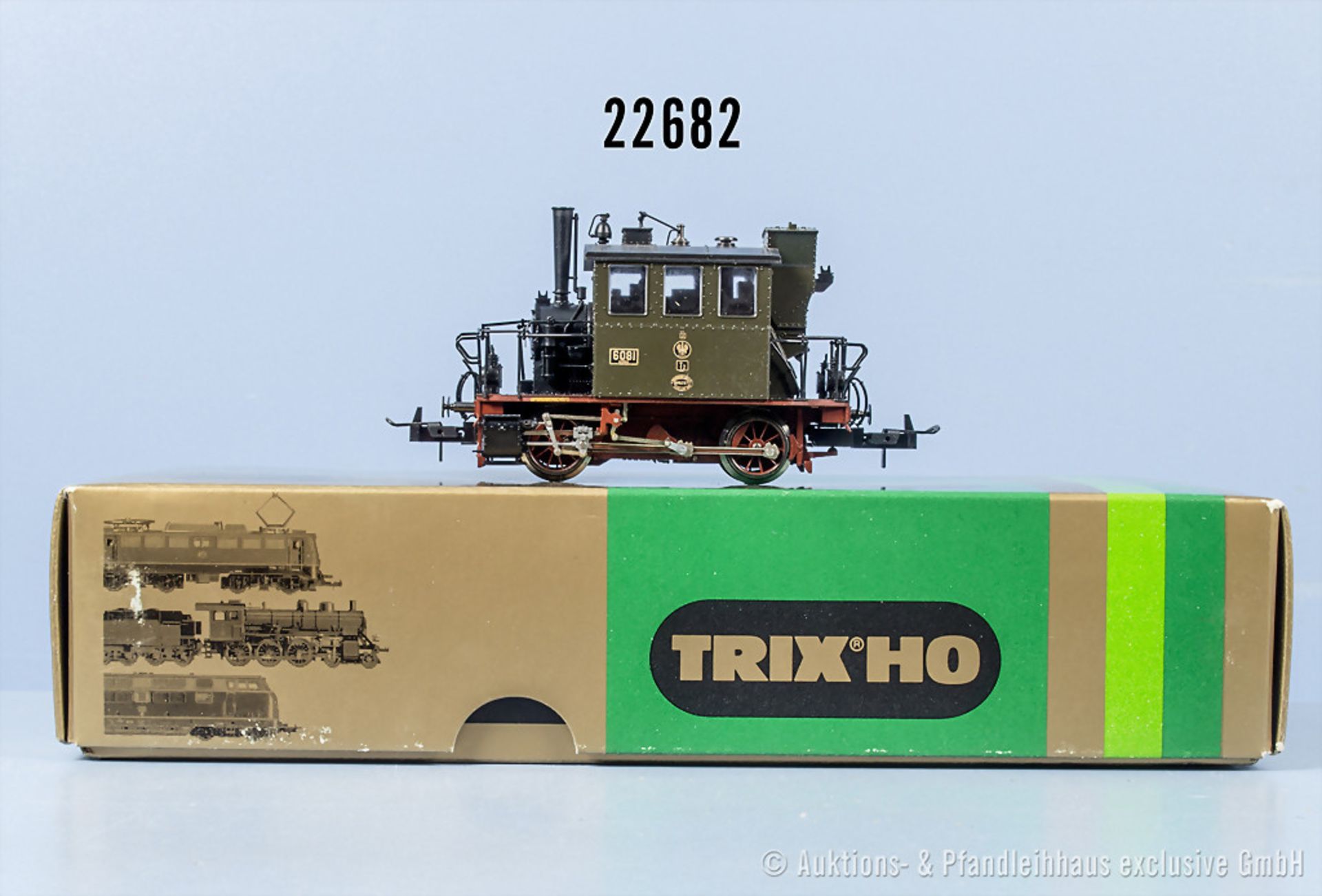 Trix International H0 22411 Tenderlok "Glaskasten" der KPEV, BN 6081, Z 1, in OVP, eine ...