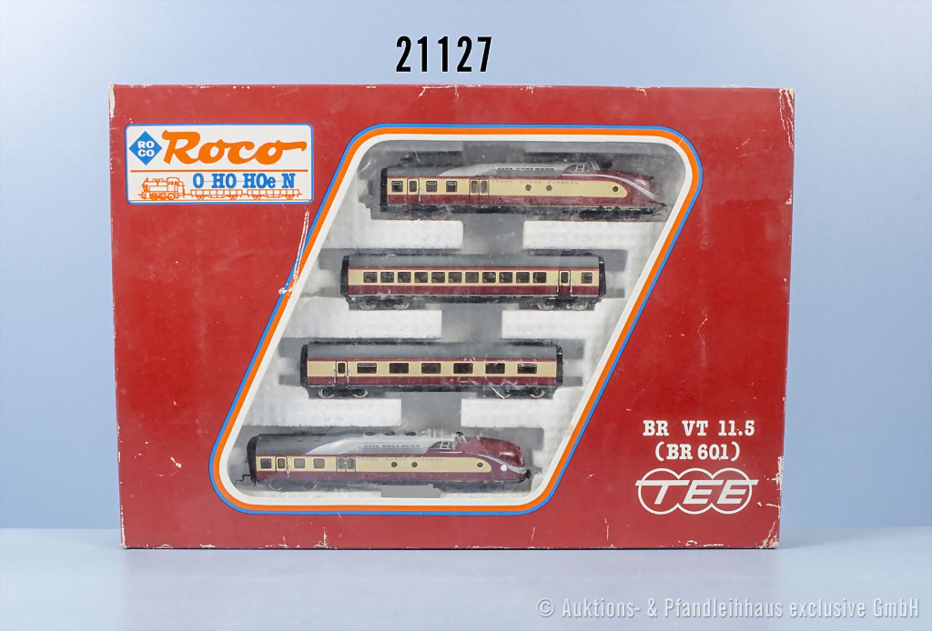 Roco Spur N 02167 4-teiliger Dieseltriebzug der DB, BN VT 11 5019, Z 2, in OVP, ...