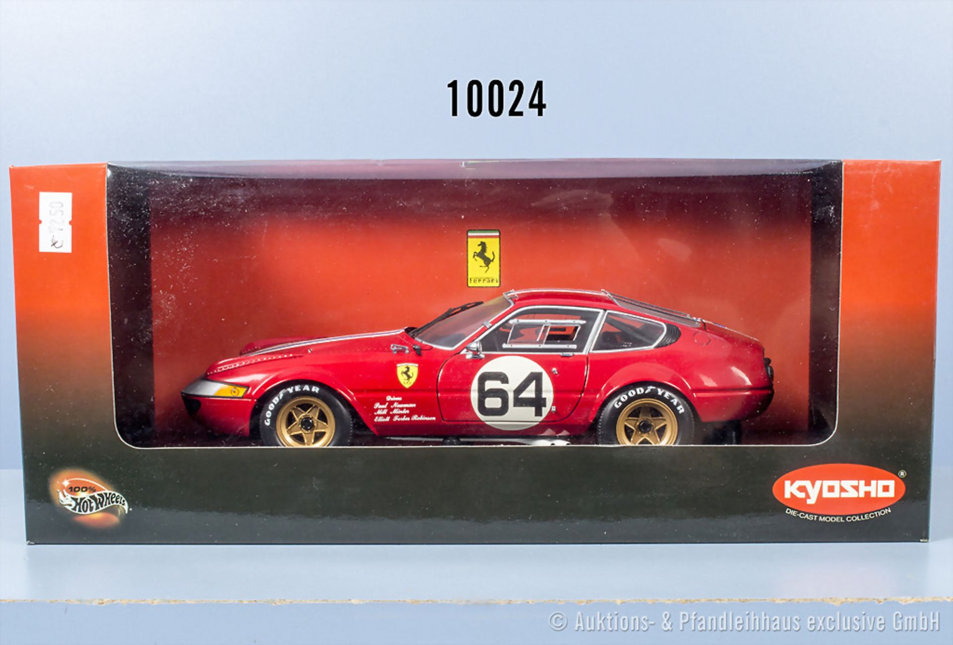 Kyosho 08163A Ferrari 365 GTB4 Daytona Competizione No. 64, Metall, 1:18, Z 0, ...