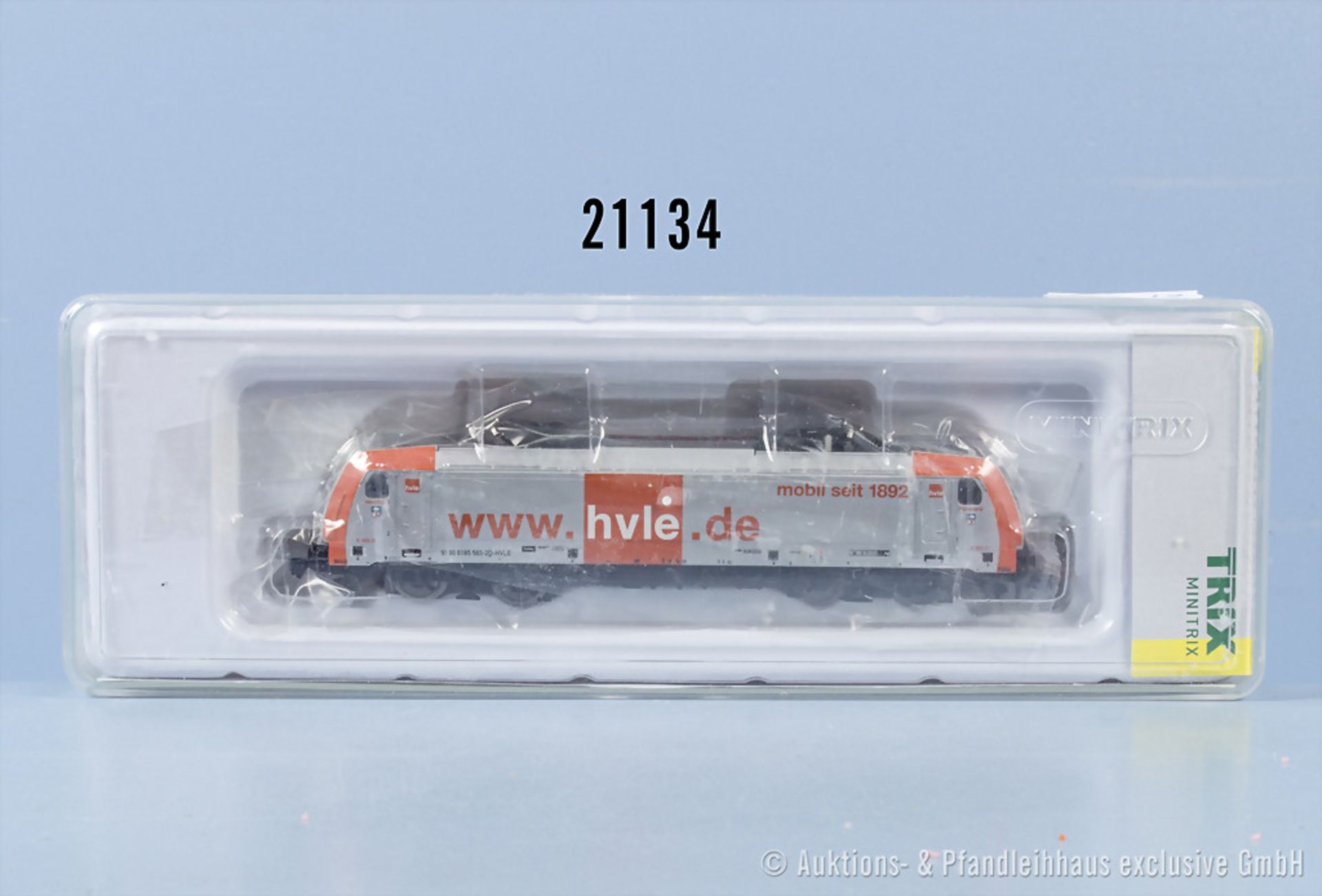 Minitrix Spur N 12336 E-Lok der HVLE, BN 185 583-2, n.A.d.E. digitalisiert, Z 0-1, in ...