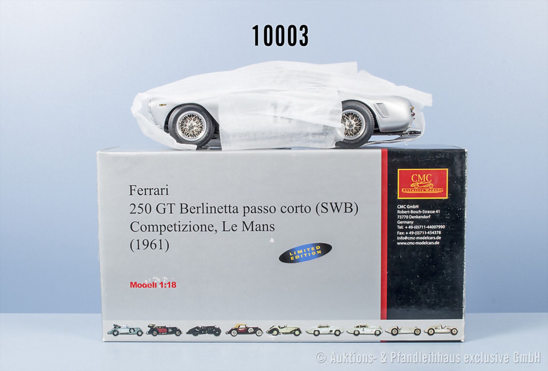 CMC M-009 Ferrari 250 GT Berlinetta passo corto SWB Competizione Le Mans 1961, Metall, ...