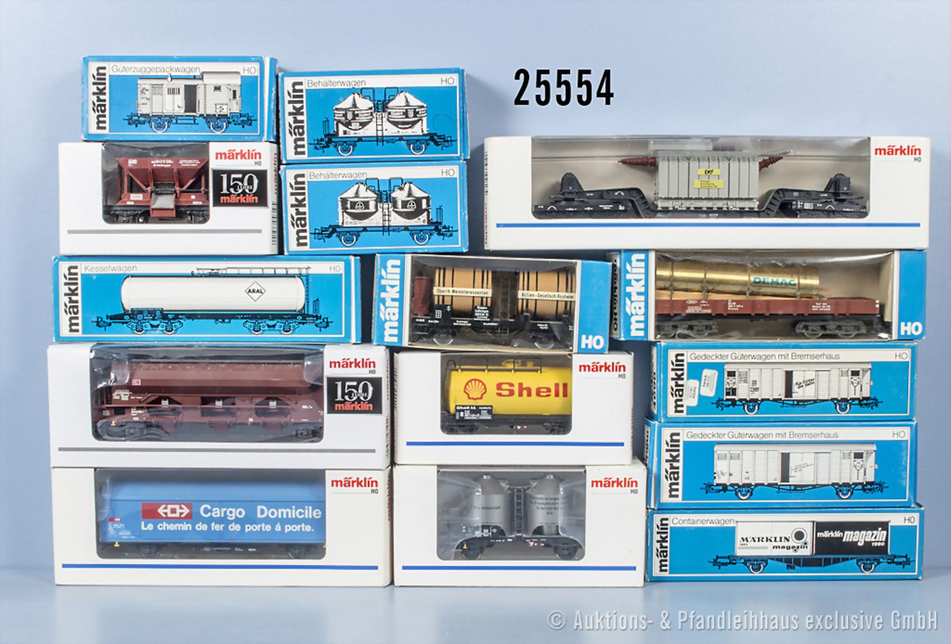 15 Märklin H0 Güterwagen, dabei 4432, 4442, 4474, 4610, 4617, 4643, 4661, 2 x 4698, ...