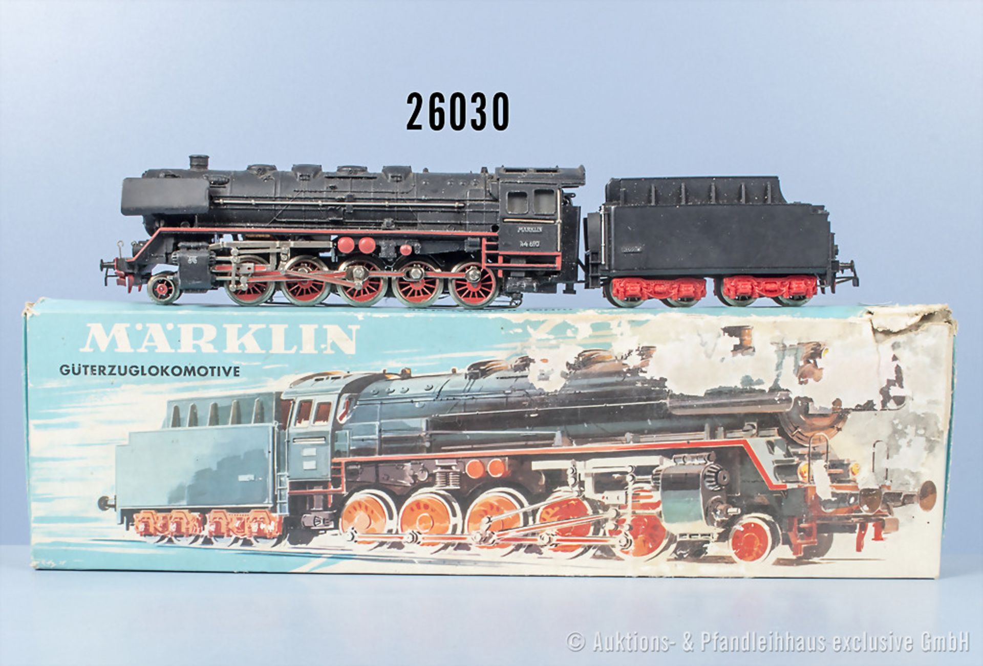 Märklin H0 3047 Typ 1 Schlepptenderlok der DB, BN 44 690, Z 3, in OVP, verstaubt, ...