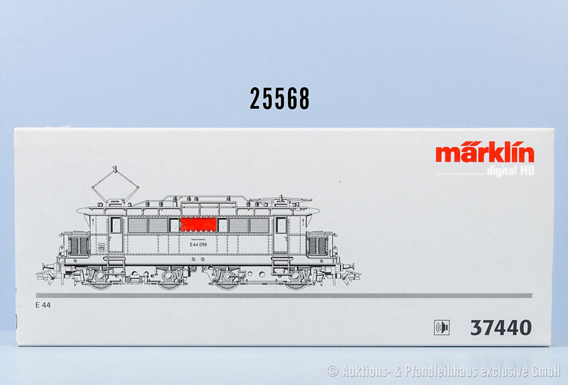 Märklin digital H0 37440 E-Lok der DB, BN E 44 098, Z 1-2, in ...