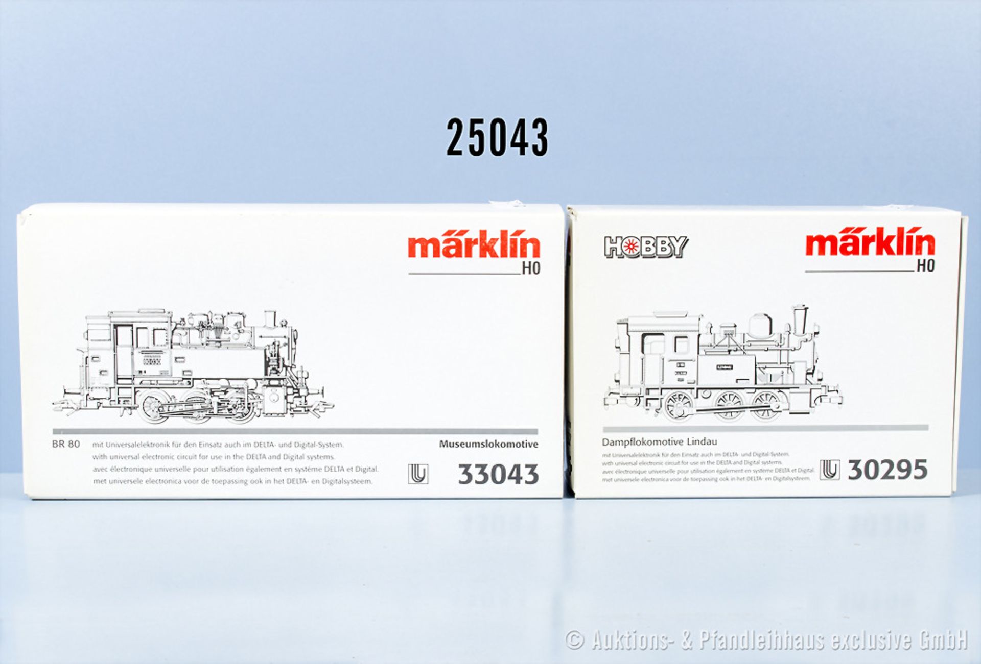 2 Märklin Delta digital H0 Lokomotiven, dabei 30295 Typ 1 Tenderlok der KLVM, Aufschrift ...