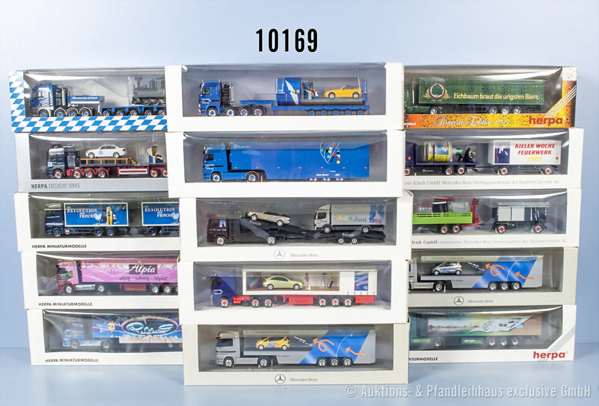 15 Herpa H0 Modellfahrzeuge, LKW, Z 0, ...