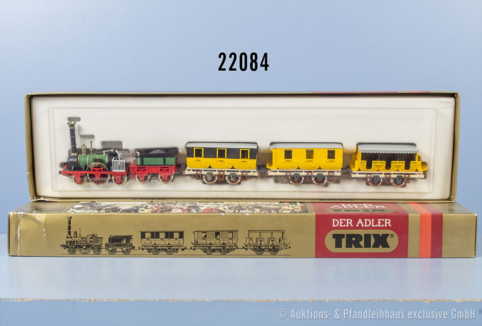 Trix International H0 1200 Zugset "Adler", dabei Schlepptenderlok und 3 versch. ...