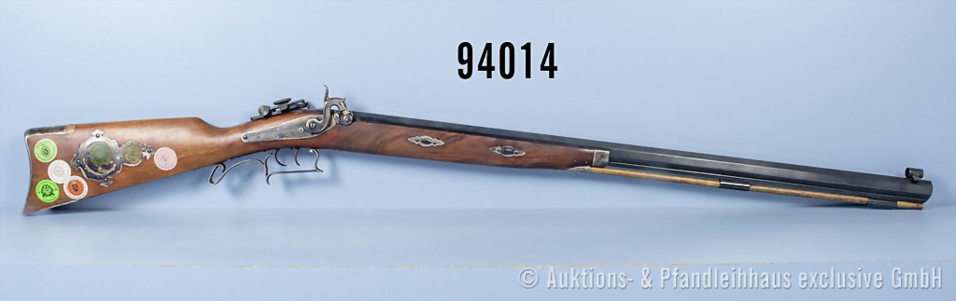 Neuzeitliches Perkussionsgewehr, Scheibenbüchse, italienischer Hersteller "Cal. 45", ...