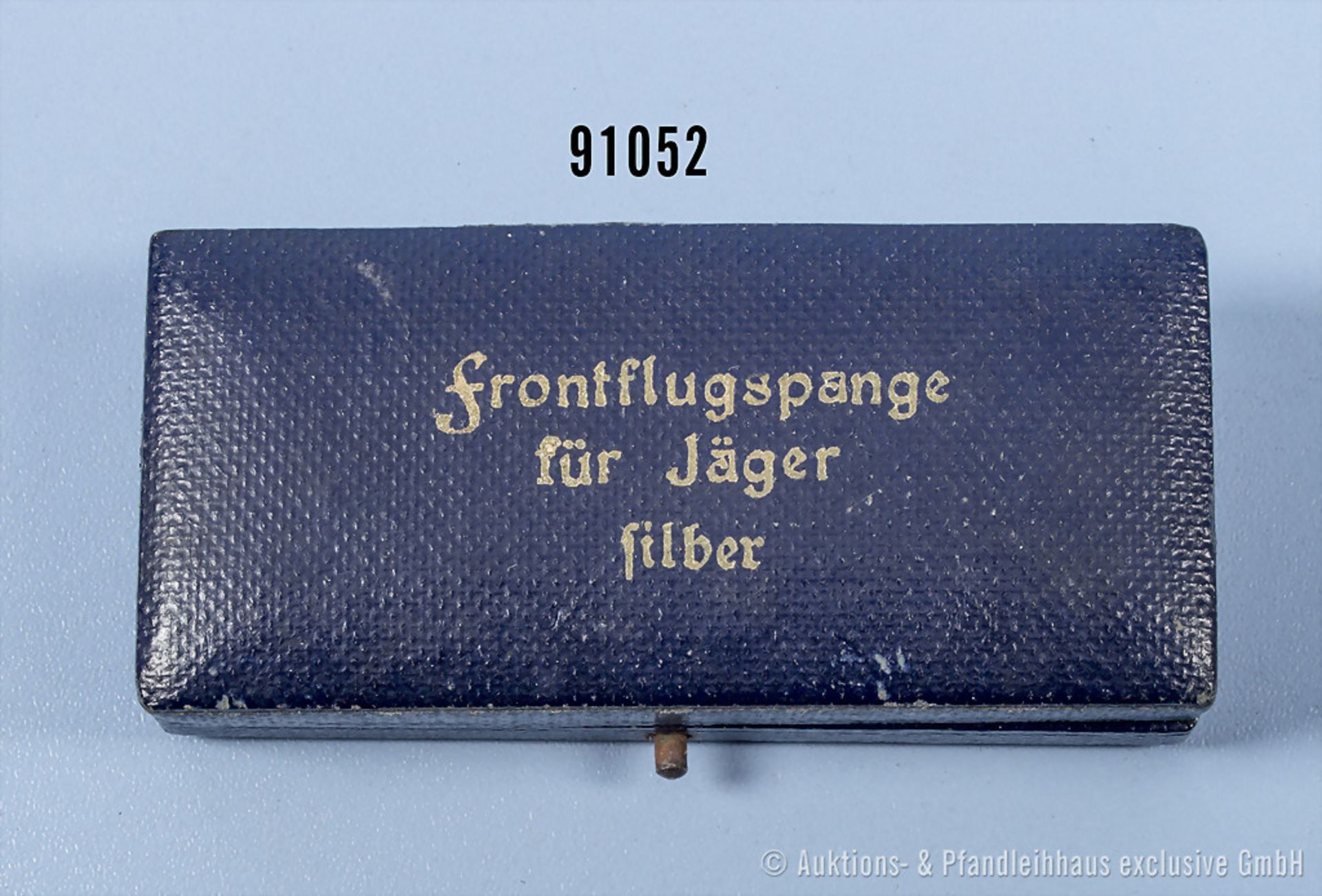 Etui für die Frontflugspange für Jäger in Silber, guter Zustand mit ...