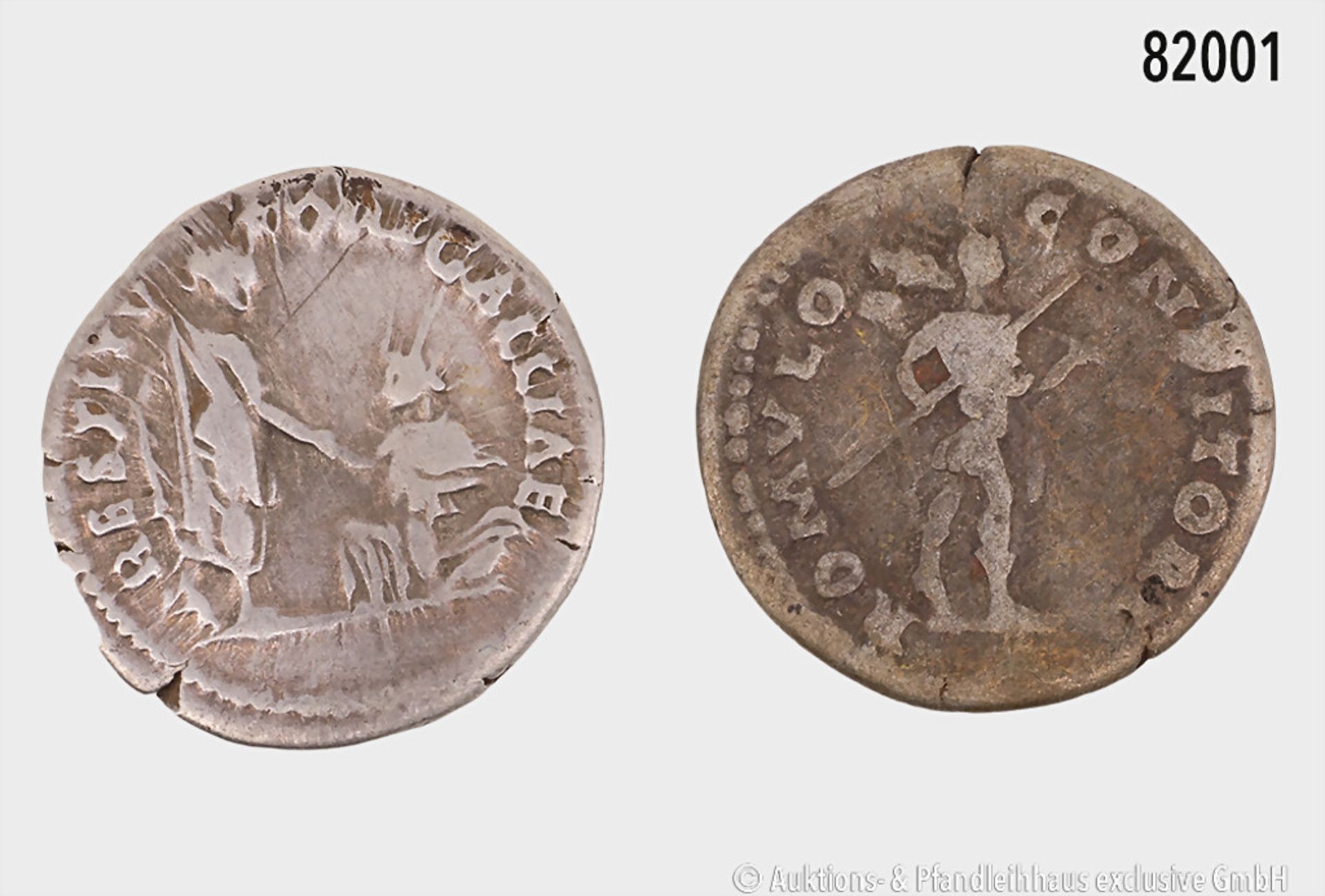 Konv. 2 Denare des Hadrian (117-138), dabei 1 x mit Rs. RESTITVTOR GALLIAE, sehr ... - Bild 2 aus 2