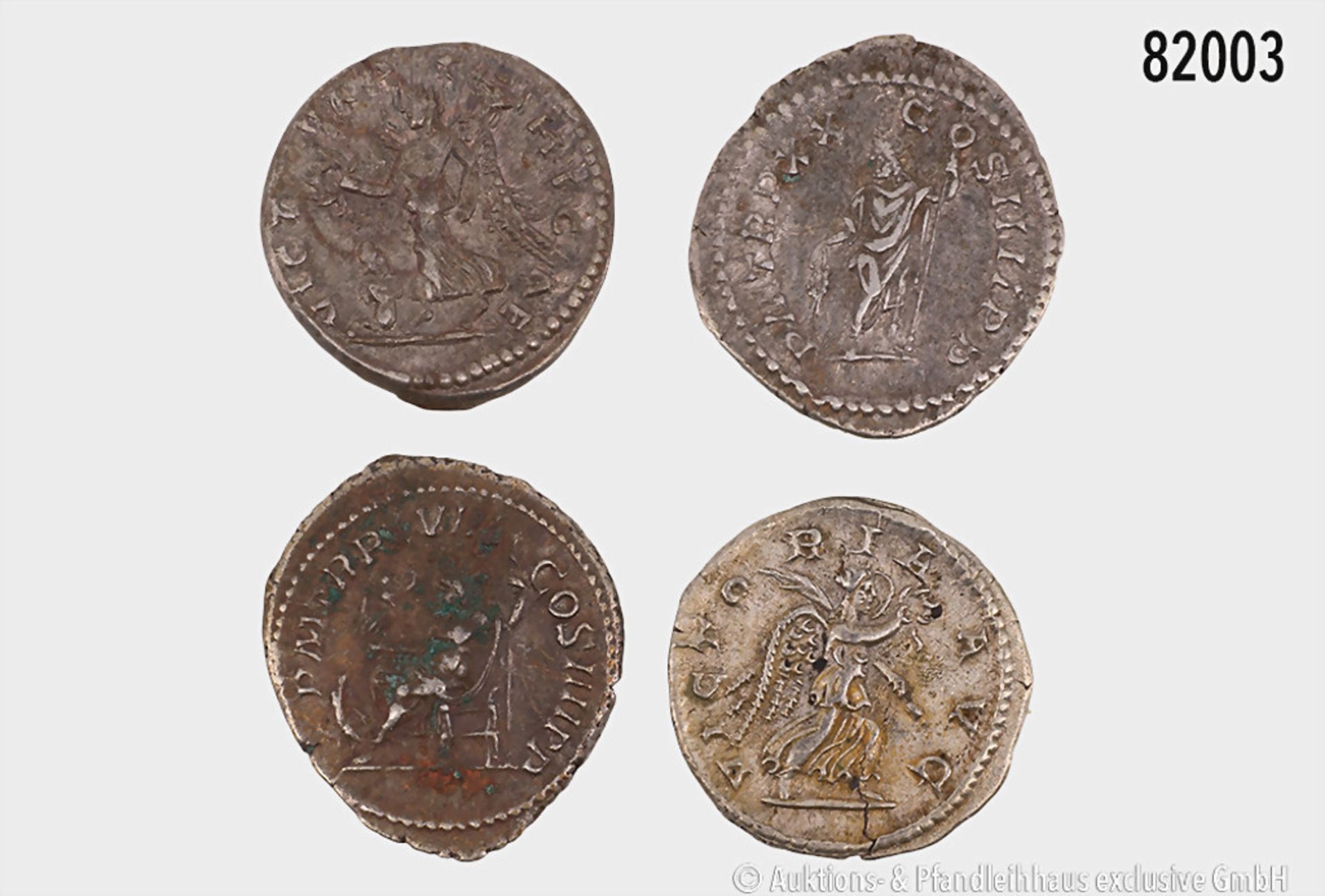 Konv. 4 Denare, Septimius Severus, Caracalla (2 x) und Severus Alexander, sehr schön, ... - Image 2 of 2