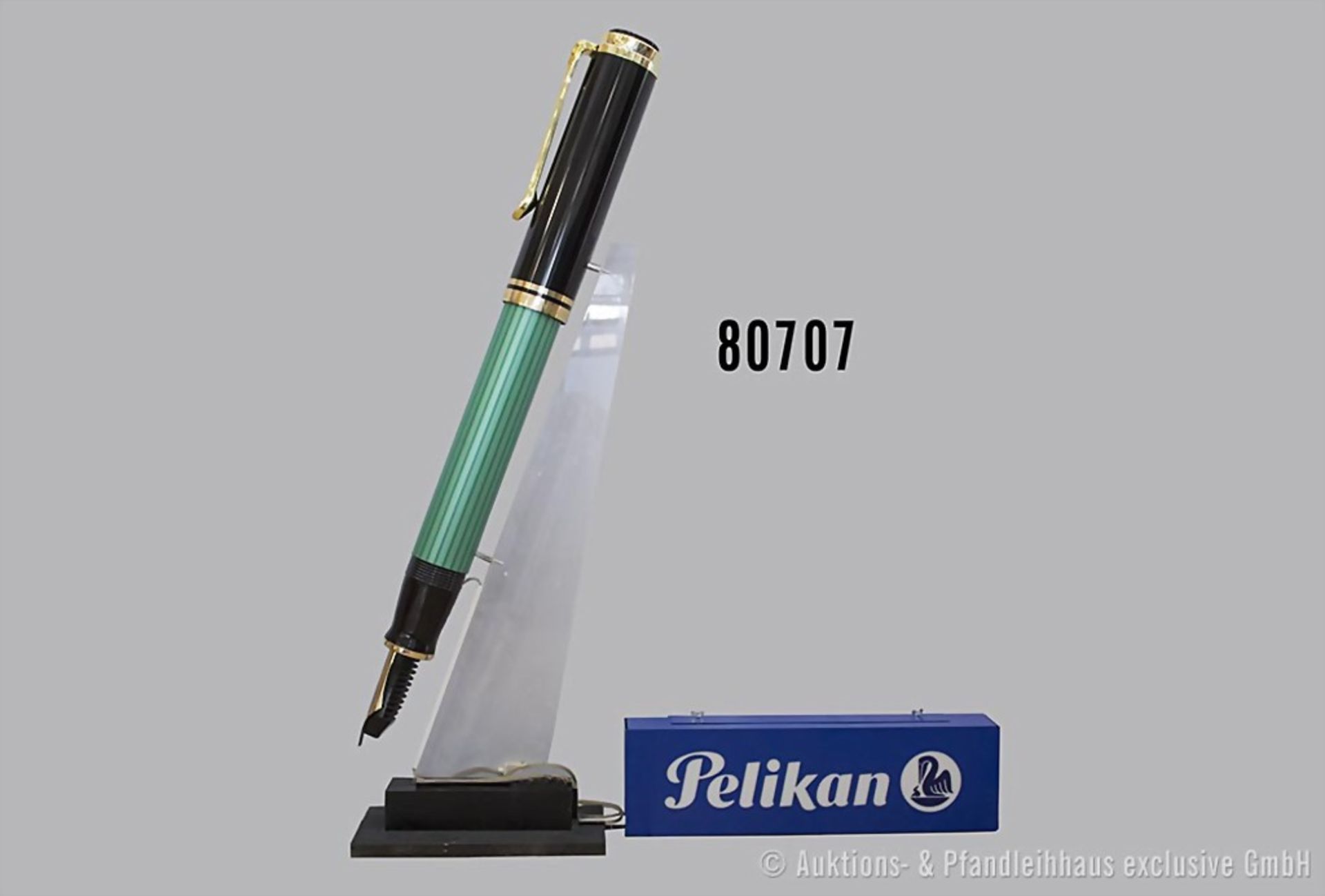 Konv. 2 Werbedisplays von Pelikan, 1 x blau mit weißer Schrift "Pelikan", Blechgehäuse, ...