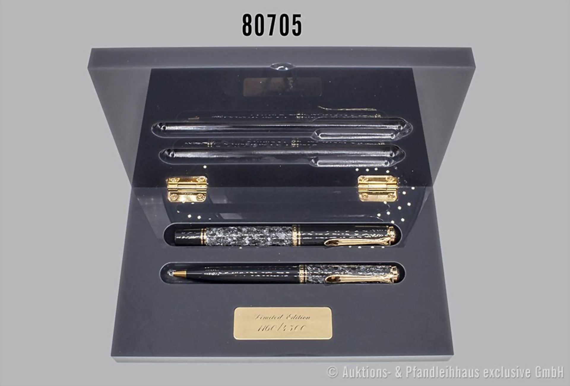 Pelikan 1995 Wallstreet Set mit Luxus-Füllfederhalter und Drehkugelschreiber, marineblau ...