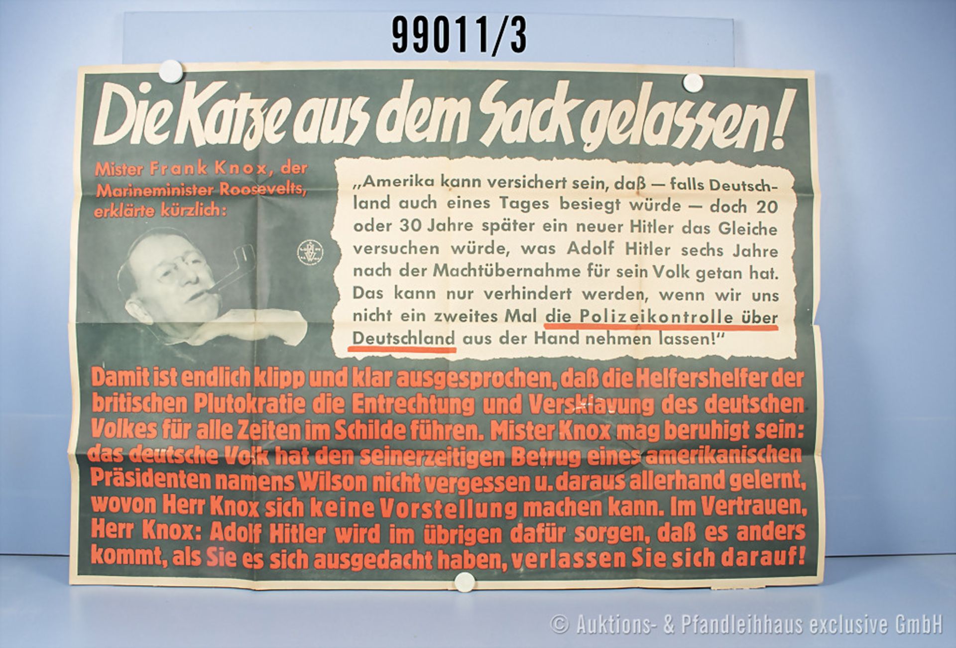 Konv. 4 Plakate 3. Reich, französisches Werbeplakat der Waffen-SS, HJ-Plakat der ... - Bild 3 aus 4