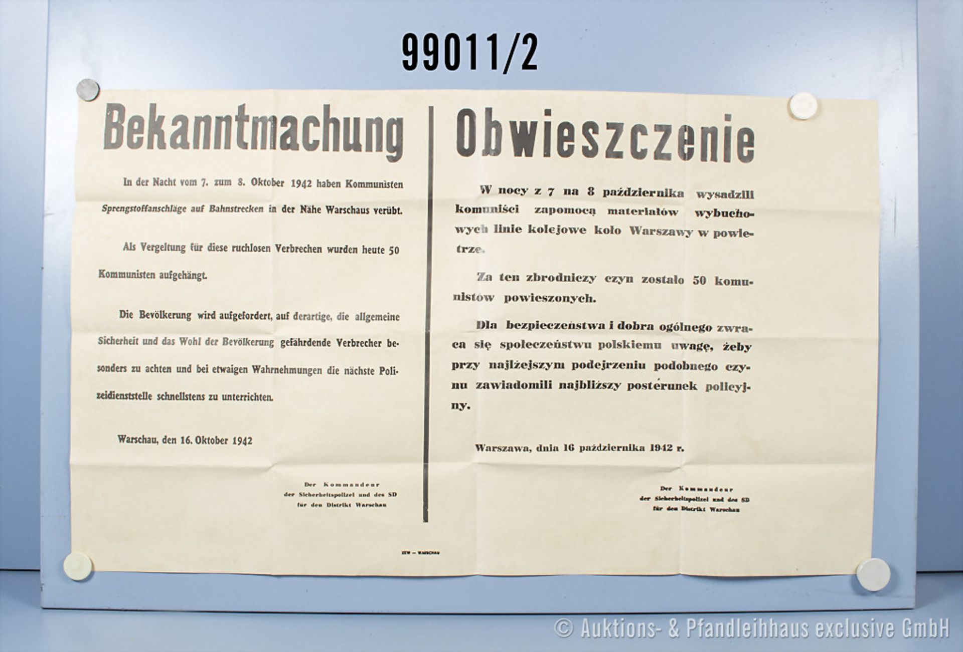 Konv. 4 Plakate 3. Reich, französisches Werbeplakat der Waffen-SS, HJ-Plakat der ... - Bild 2 aus 4