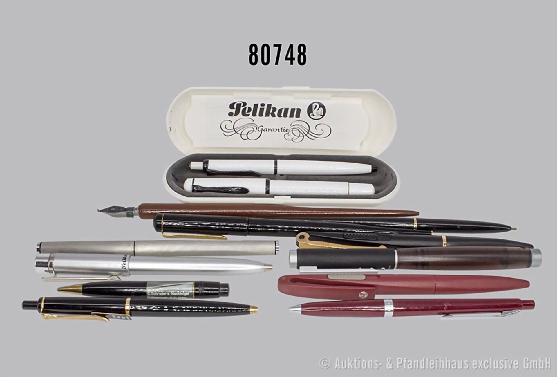 20 Schreibgeräte, überwiegend Kugelschreiber von Pelikan, darunter Pelikan No 1 Colani ...