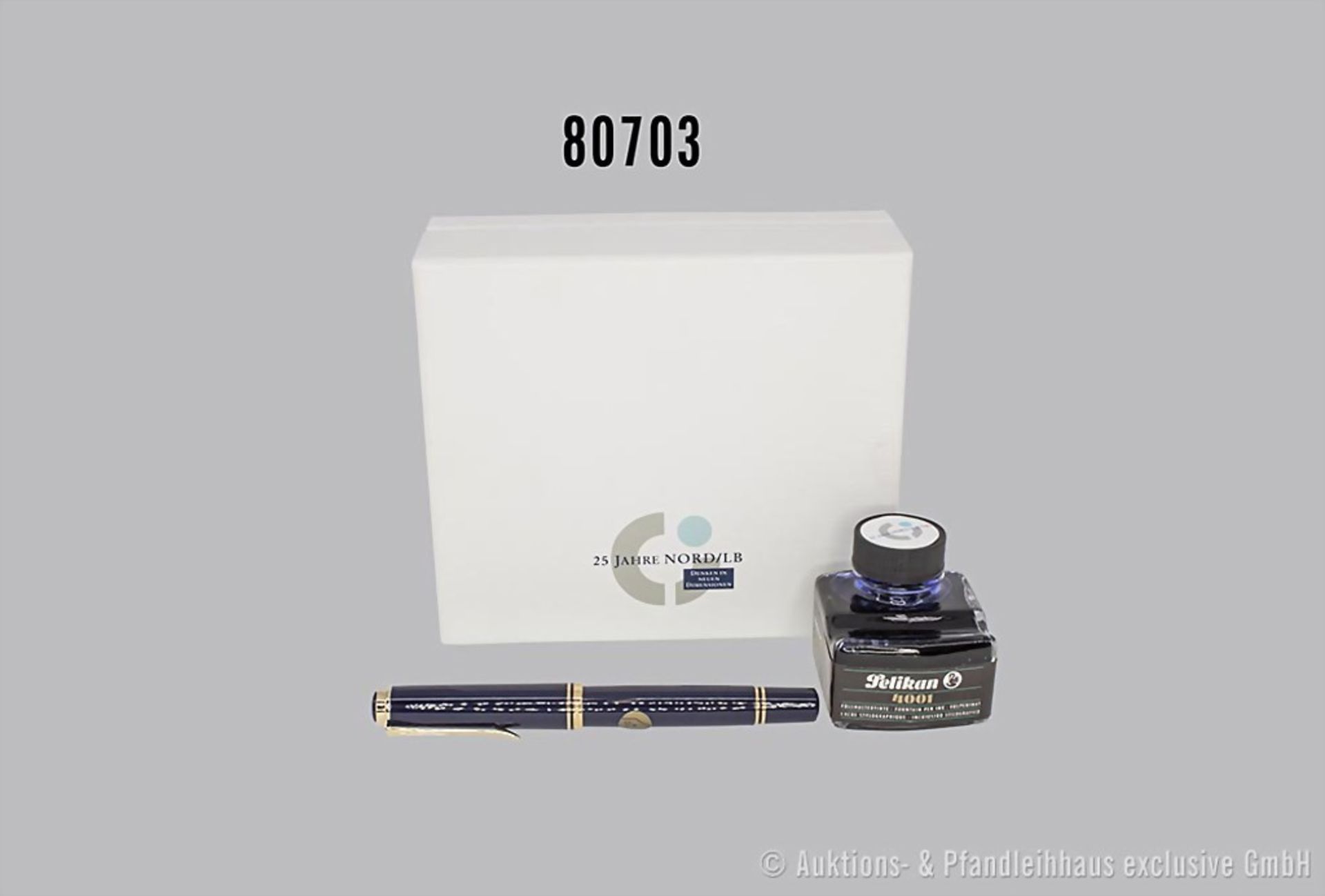 Pelikan Füllfederhalter, Werbegeschenk Modell Souverän M 800 von Pelikan, blauer Korpus, ... - Bild 2 aus 2