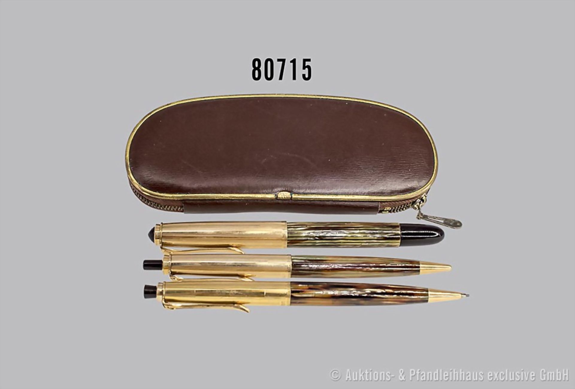 Pelikan Schreibset M 500/ 550/ 555, Füllfederhalter mit 14 K Goldfeder, Kugelschreiber ...