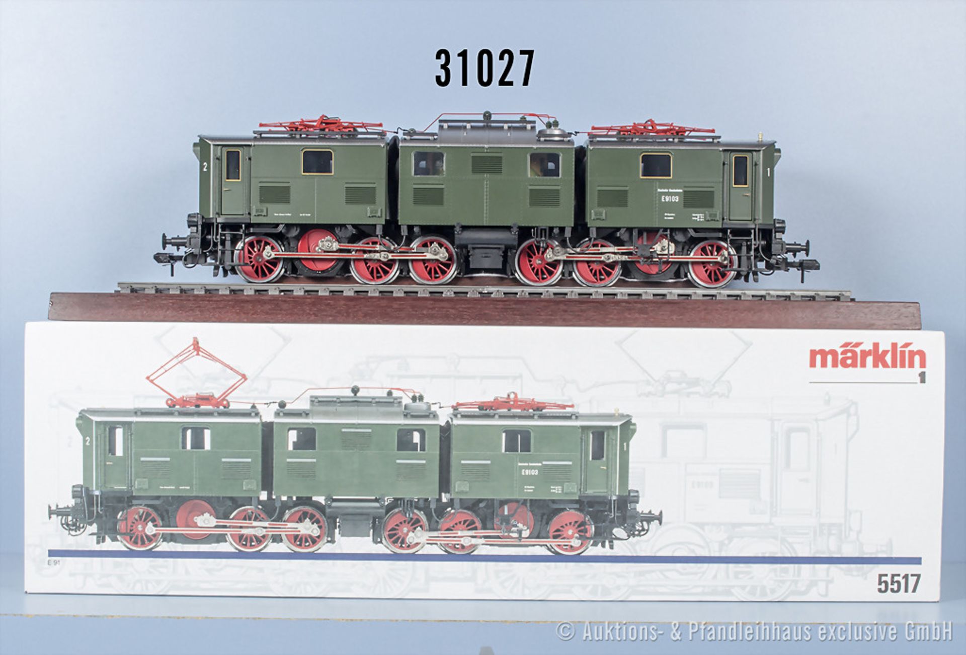 Märklin Profi 1 5517 E-Lok der DB, BN E91 03, Z 1, in ...