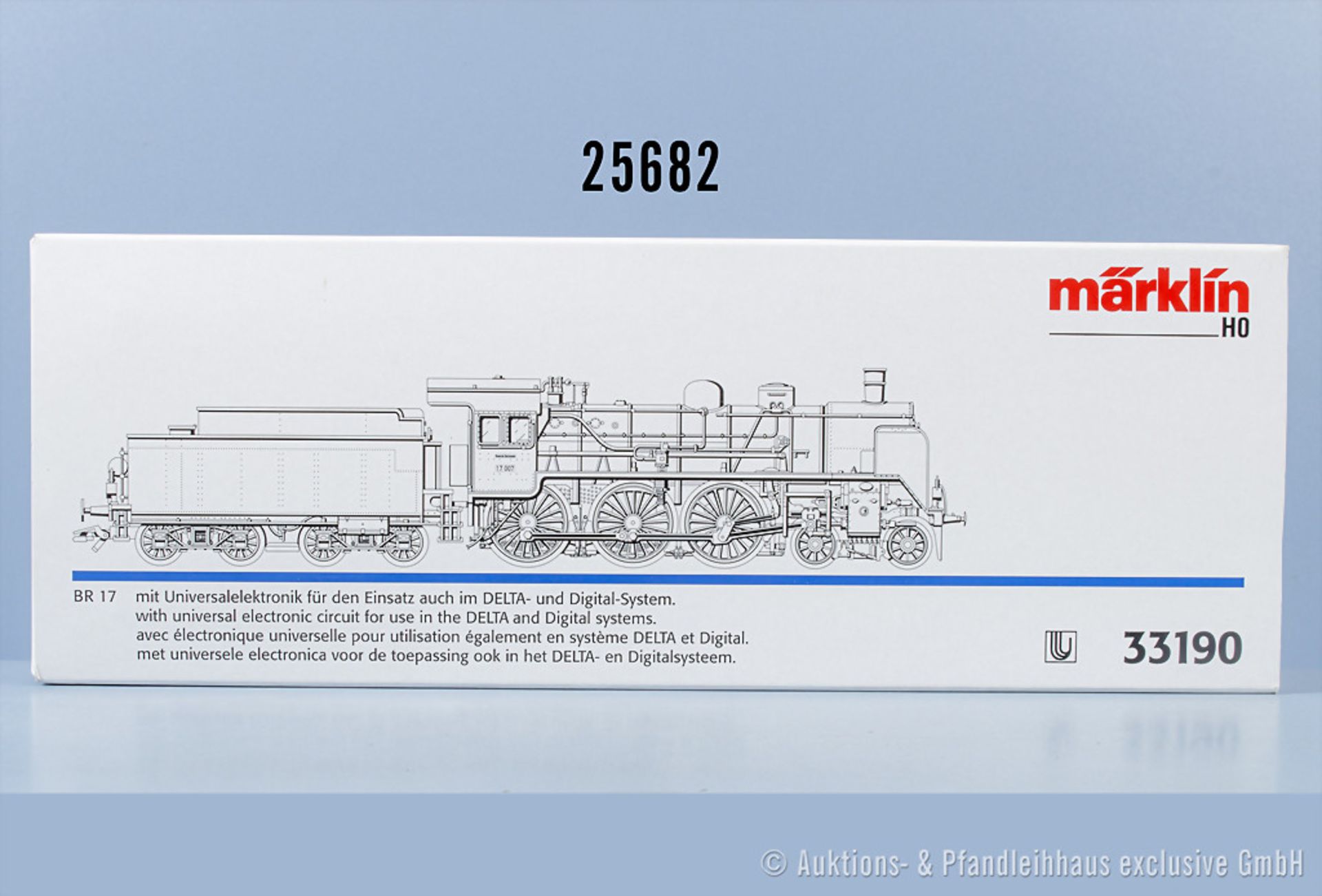 Märklin Delta digital H0 33190 Typ 1 Schlepptenderlok der DRG, BN 17 007, Z 0-1, in ...