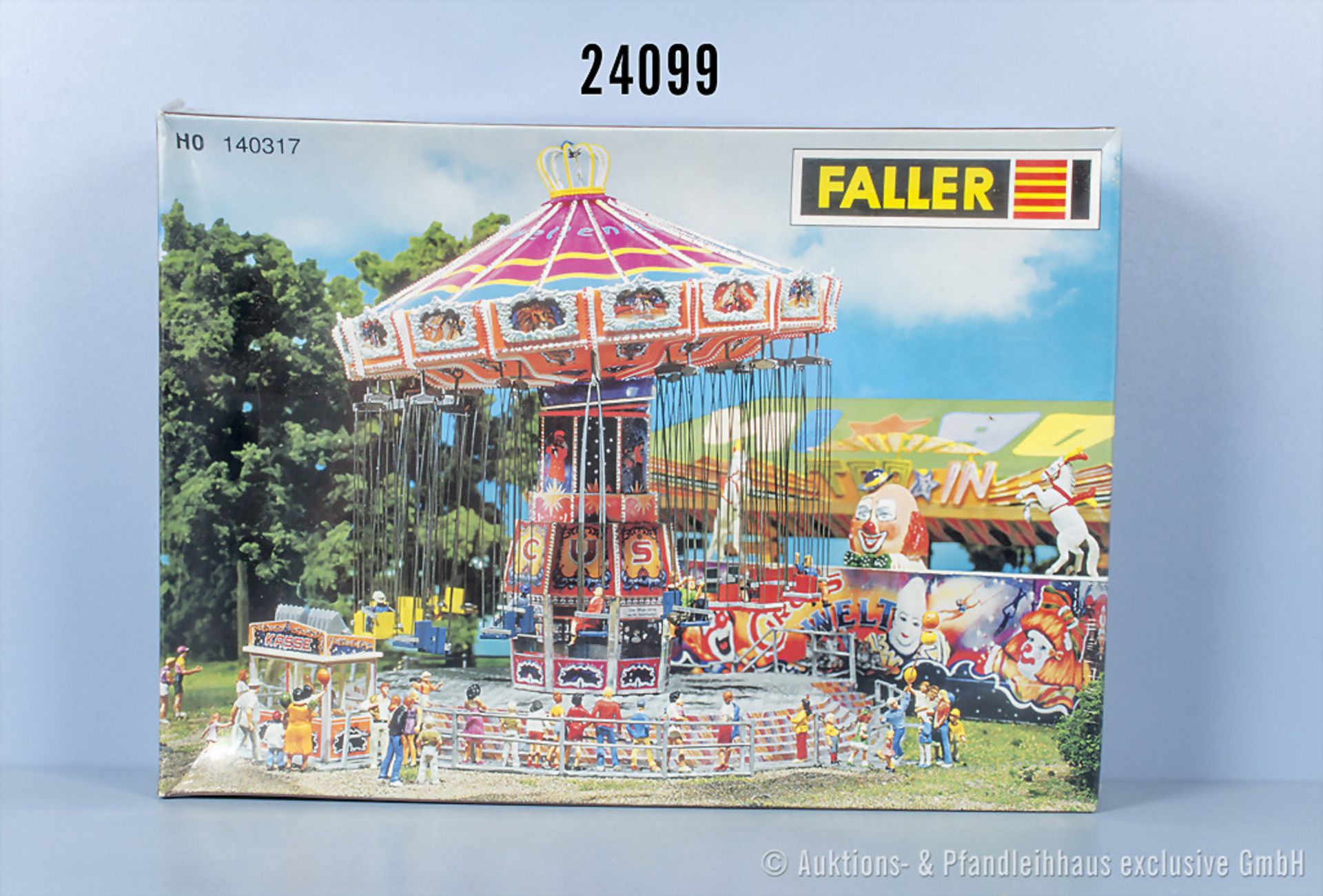 Faller H0 140317 Karussell "Wellenflug", Z 0, in OVP, noch original ...