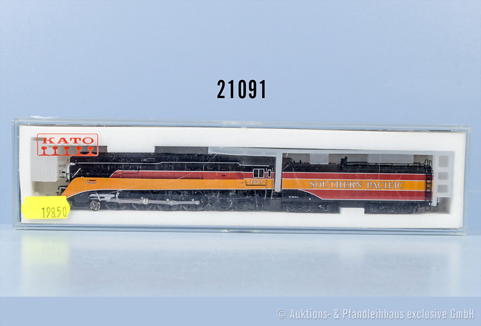 Kato Spur N 126-0301 Stromlinien-Schlepptenderlok der Southern Pacific, BN 4449 ...