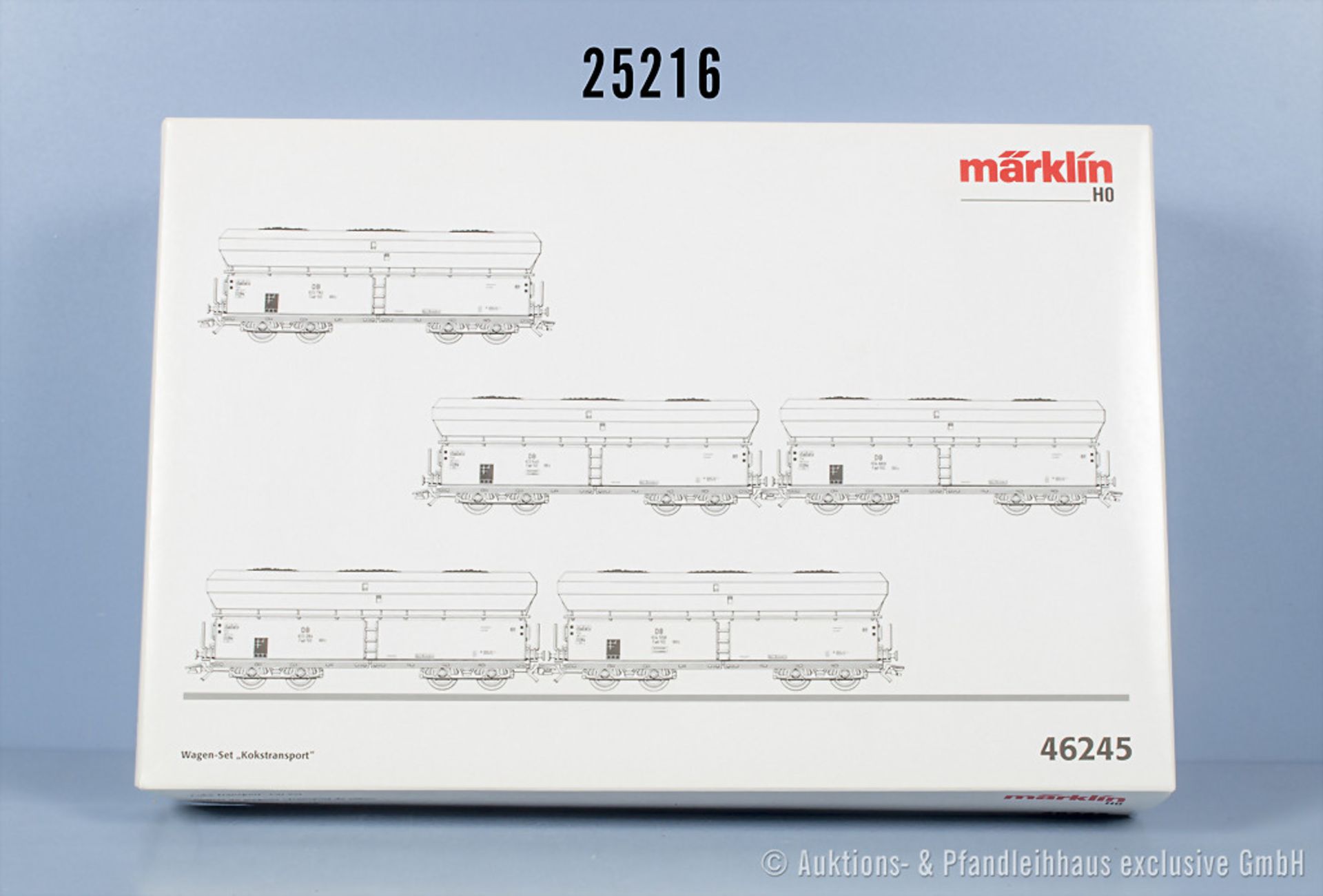 Märklin H0 46245 Wagenset Kokstransport, Z 0-1, in OVP, OVP ...