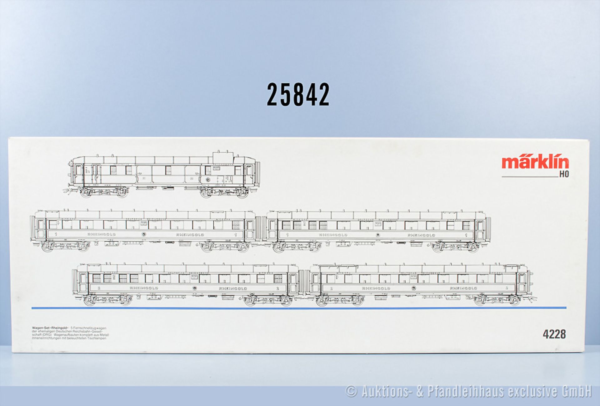 Märklin H0 4228 Wagenset "Rheingold", Z 1-2 in ...