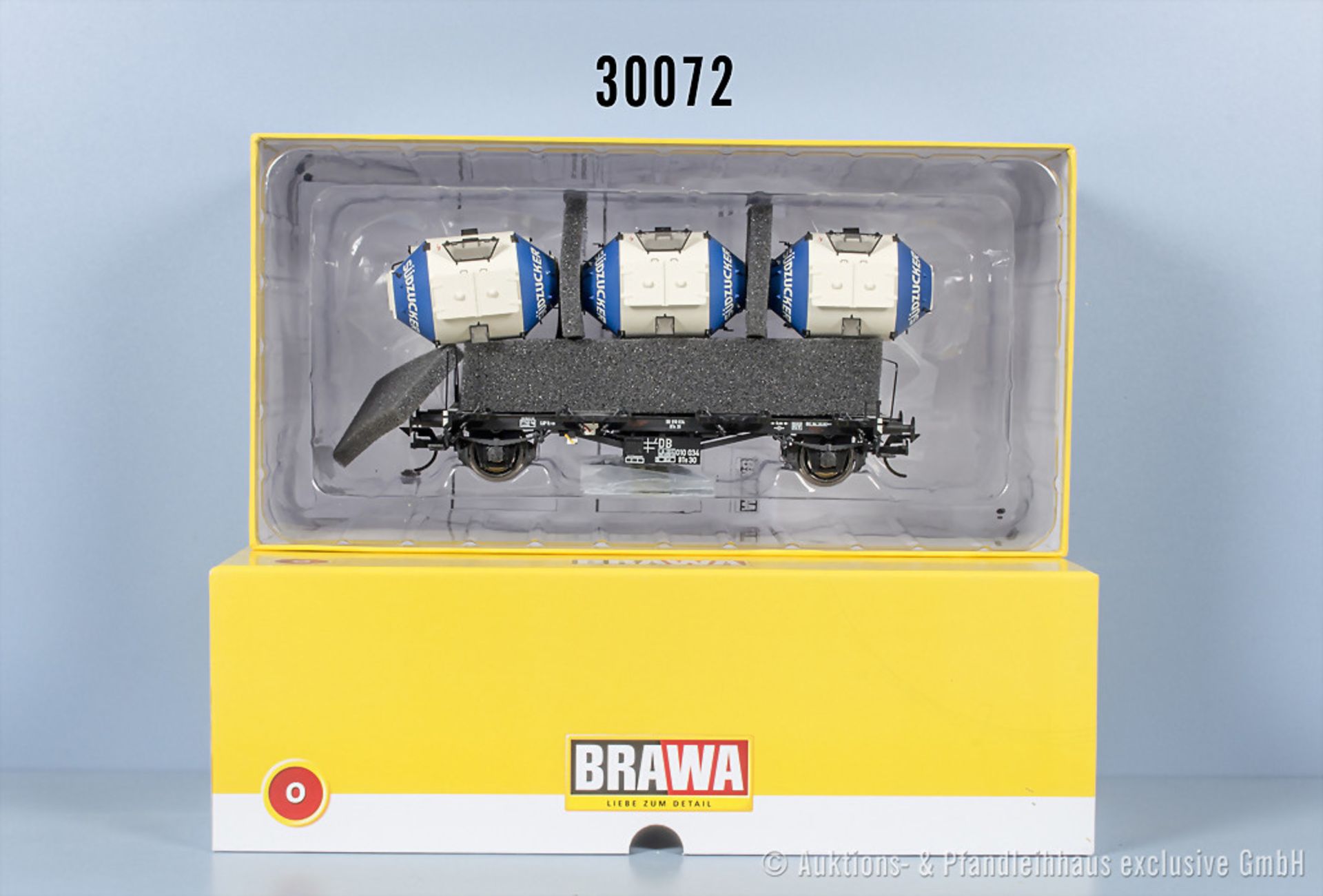 Brawa Spur 0 37156 Behältertragwagen, Z 0, in ...