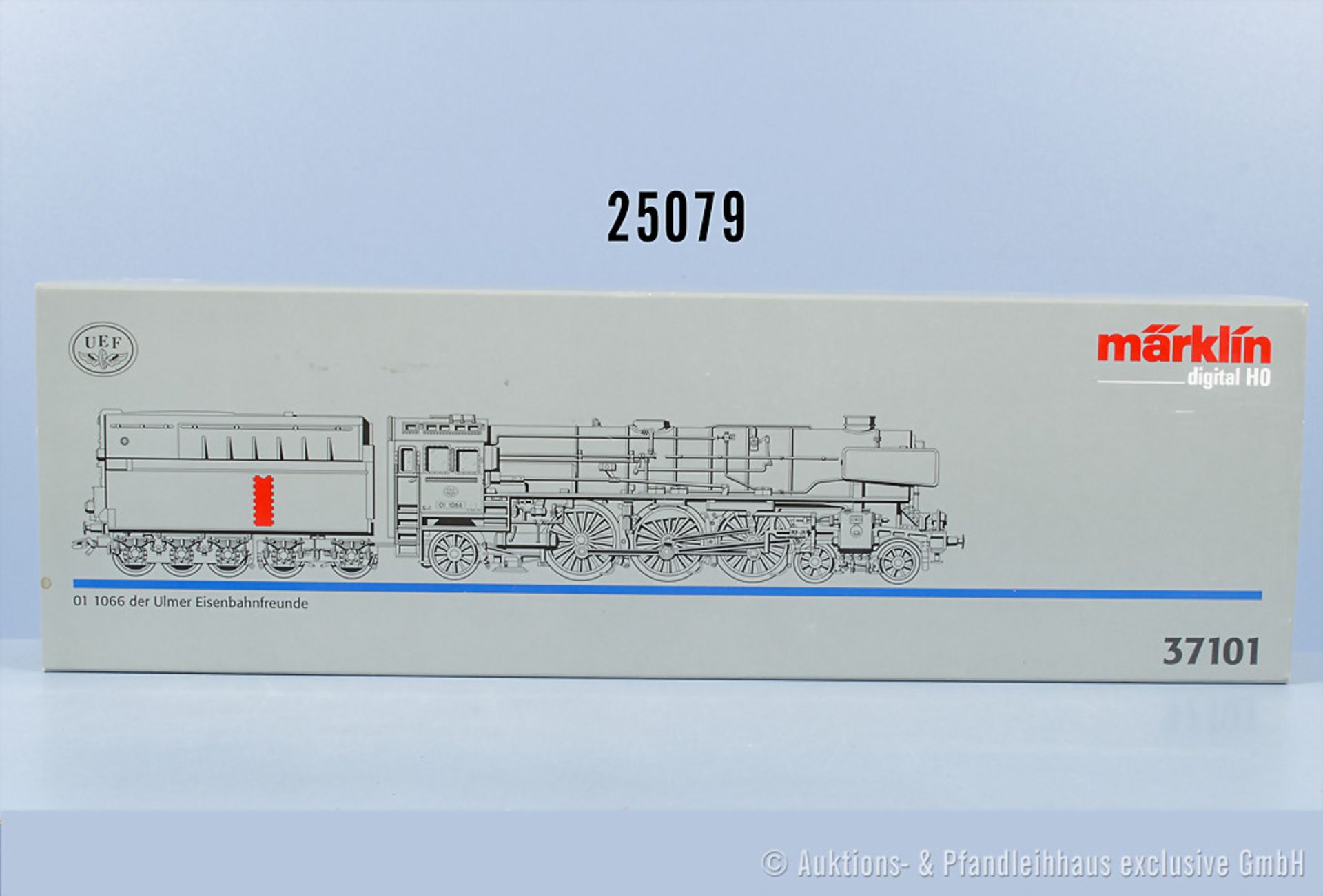 Märklin digital H0 37101 Schlepptenderlok der UEF, BN 01 1066, Z 0-1, in ...