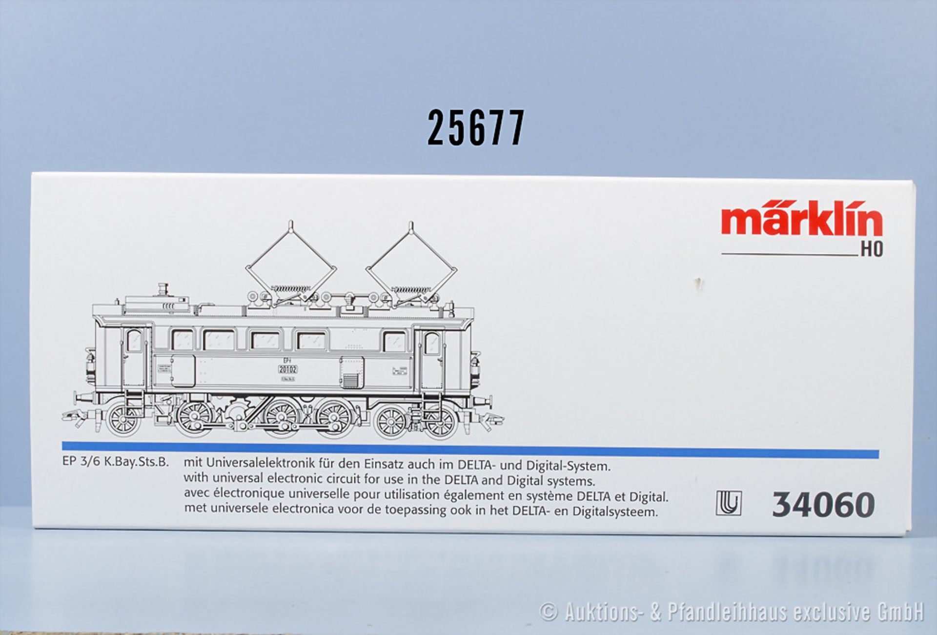 Märklin Delta digital H0 34060 E-Lok der K.Bay.Sts.B., BN 20102, Z 1, in ...